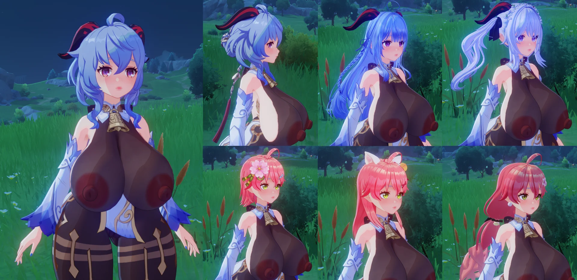 甘雨 Ganyu Potato Mod thicc＋ヘアスタイル mod