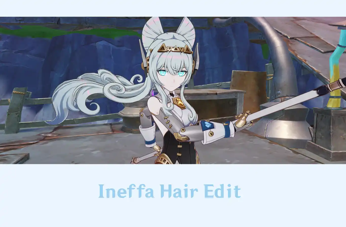 原神 イネファ Ineffa Hair Edit mod