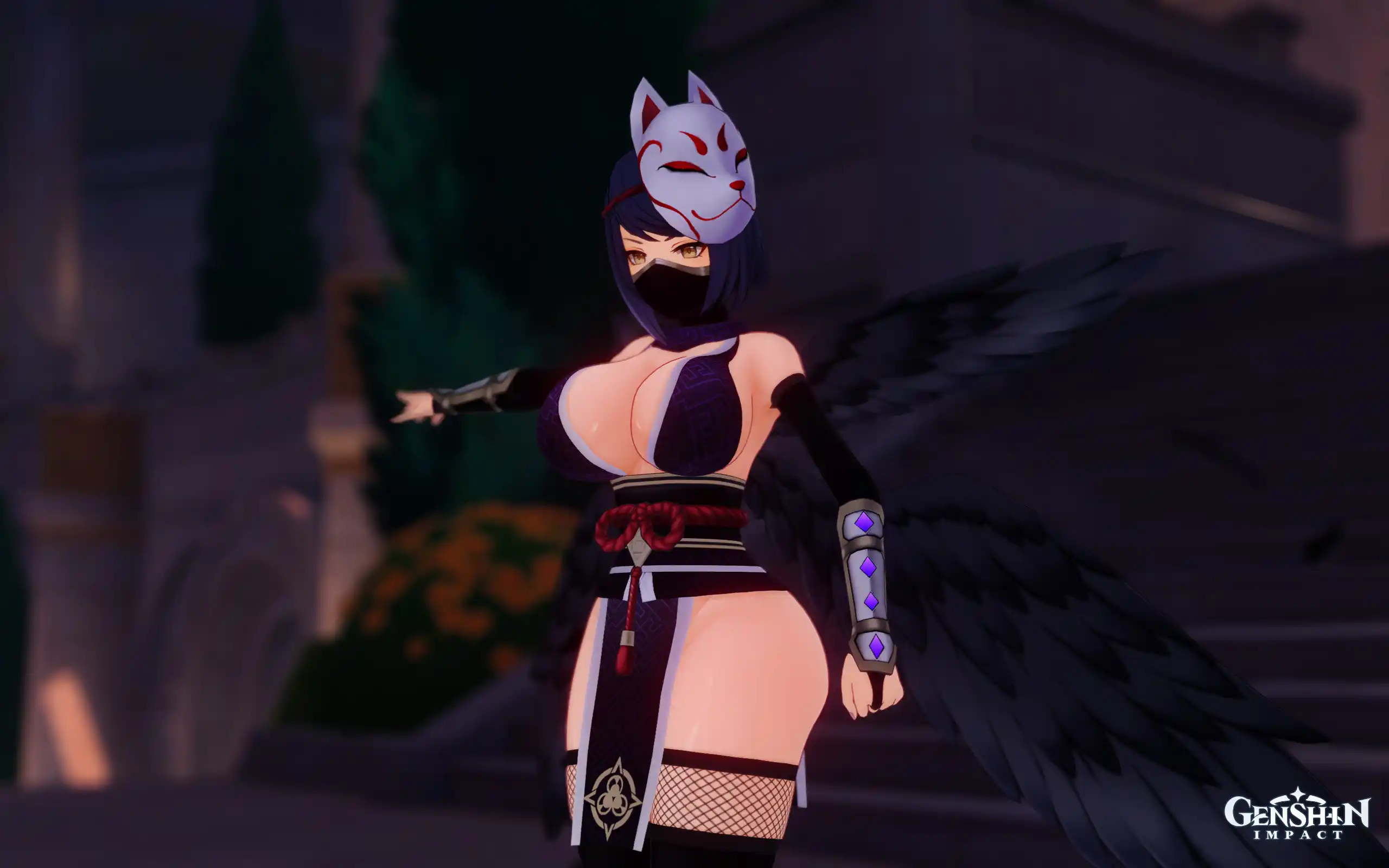原神 九条裟羅（くじょう さら） Kunoichi Sara (by Aiku) mod