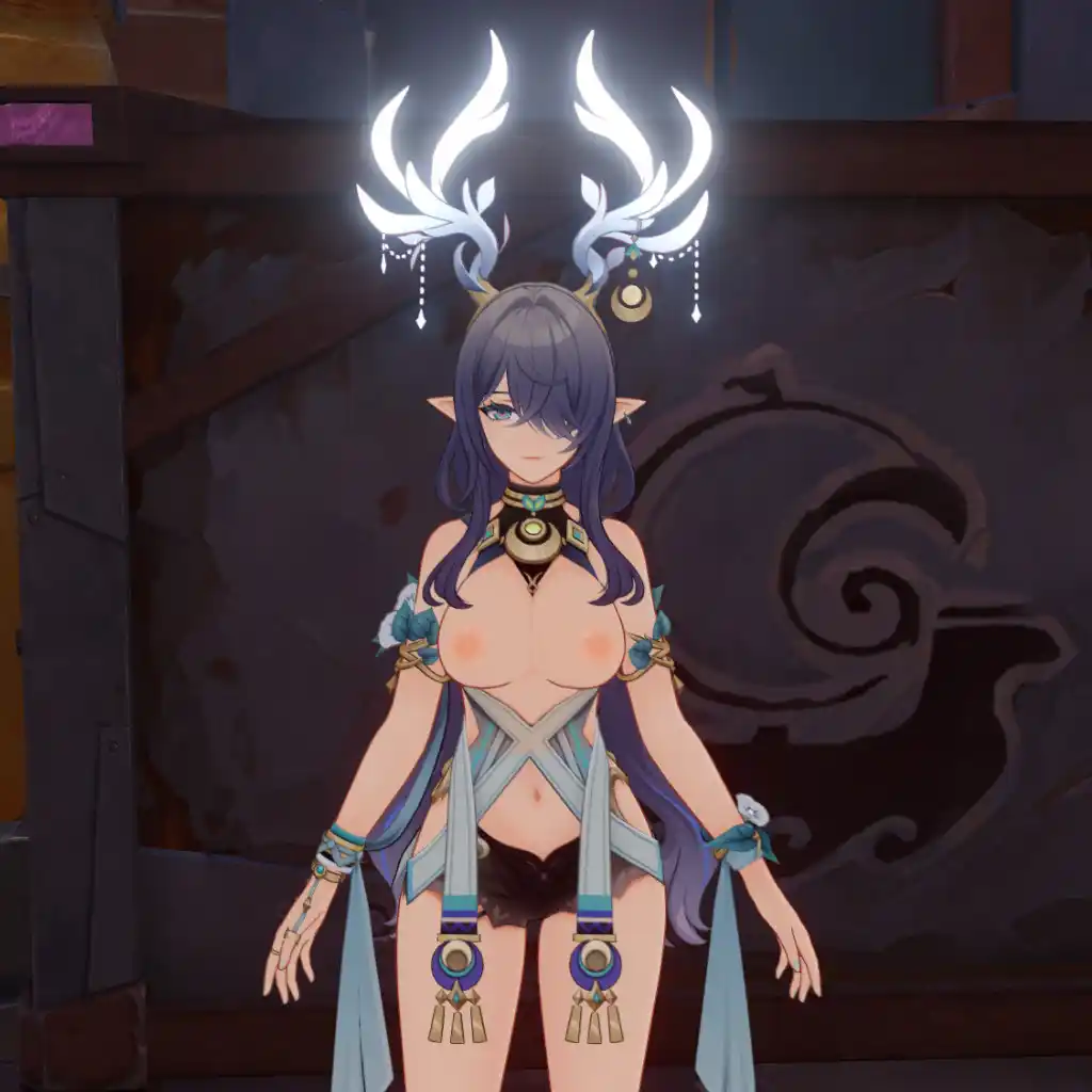 原神 ラウマ Lauma half nude mod