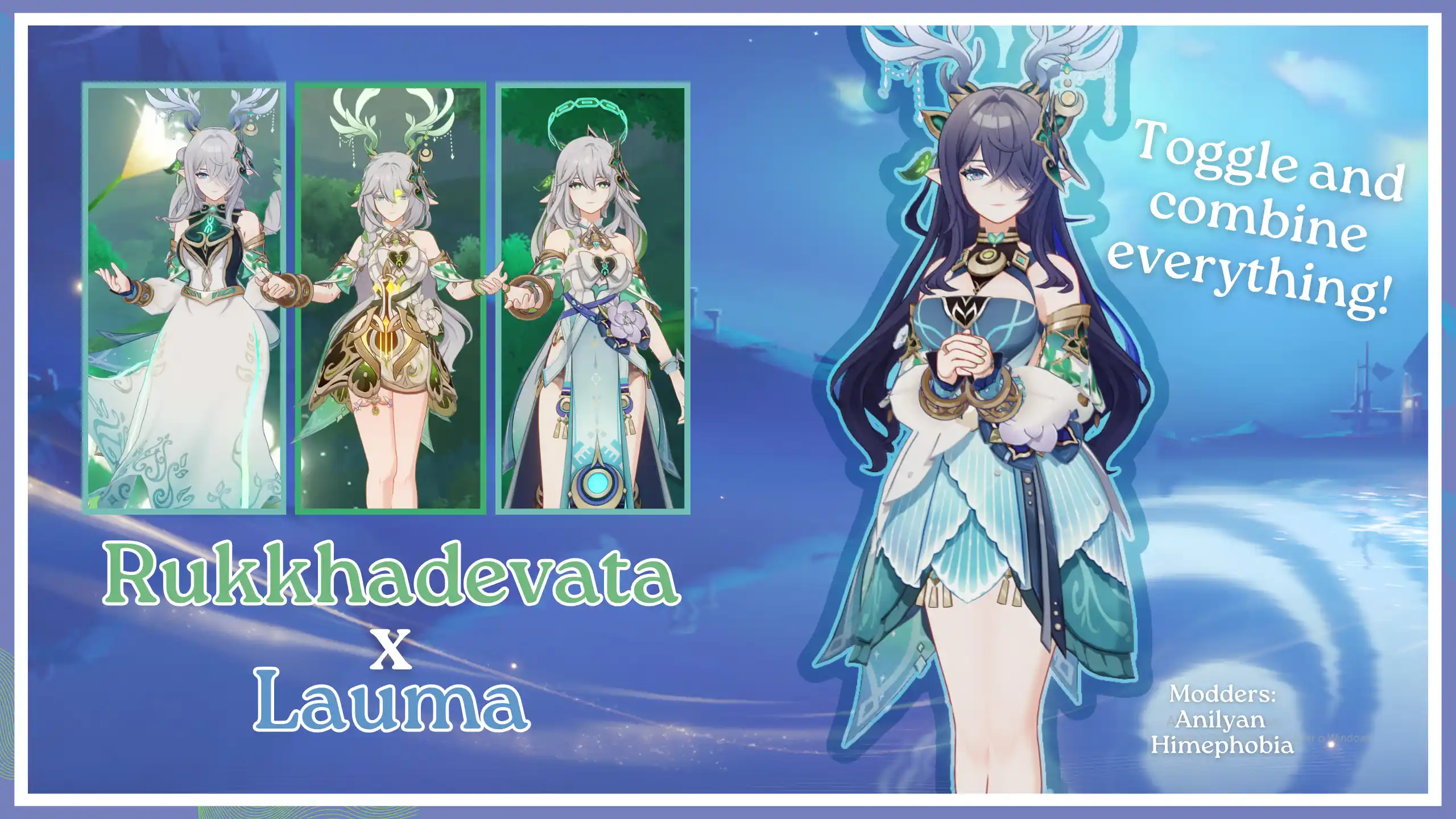 原神 ラウマ Rukkhadevata x Lauma - mix and match everything mod
