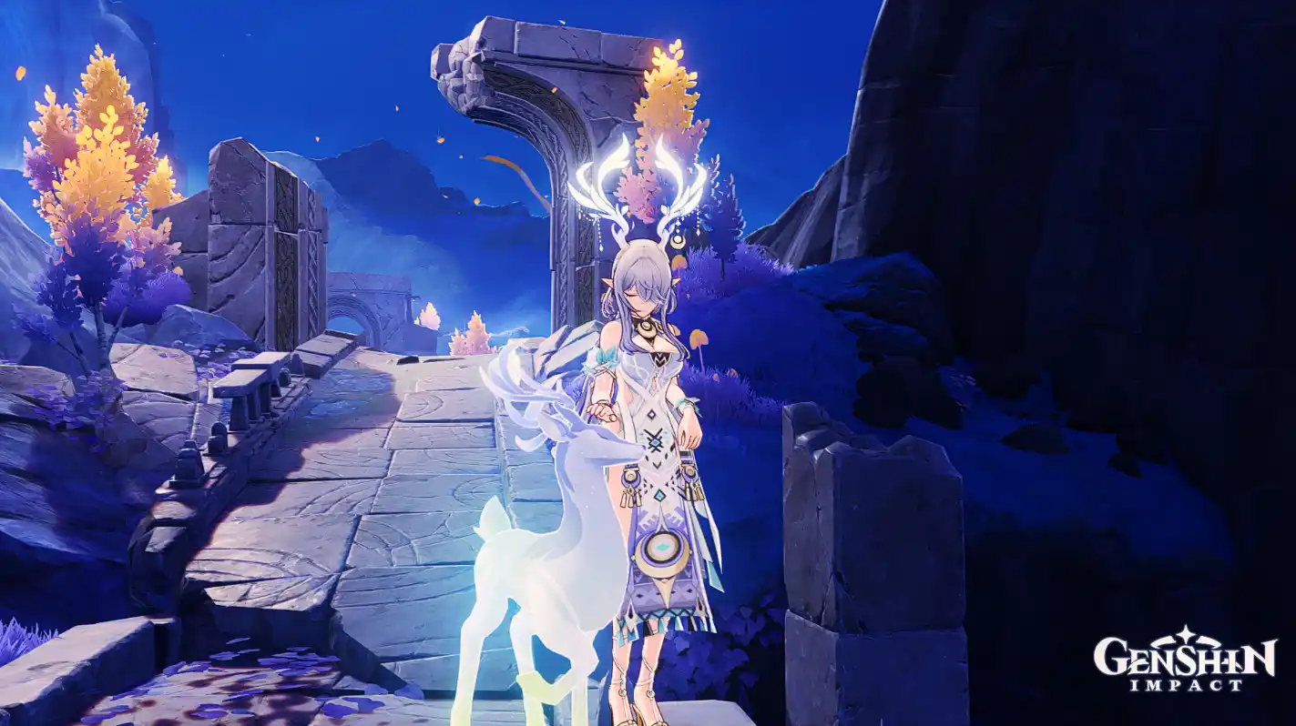 原神 ラウマ Lauma recolor/ Priestess of the Moon Goddess mod