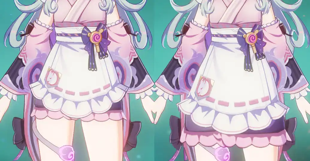 原神 夢見月瑞希（ゆめみづき みずき） Mizuki longer skirt mod