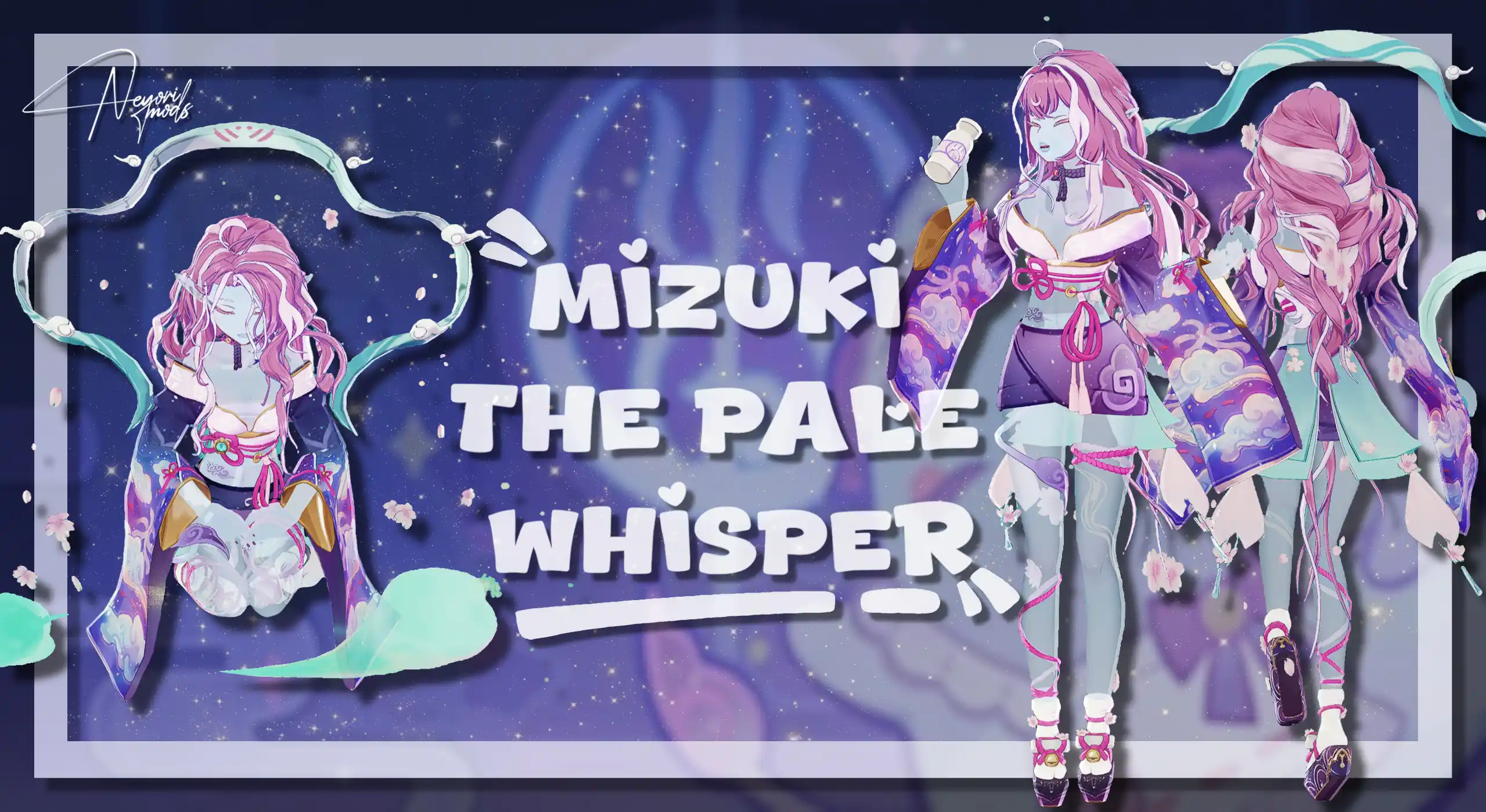 原神 夢見月瑞希（ゆめみづき みずき） Mizuki the pale whisper | Neyori OC | mod
