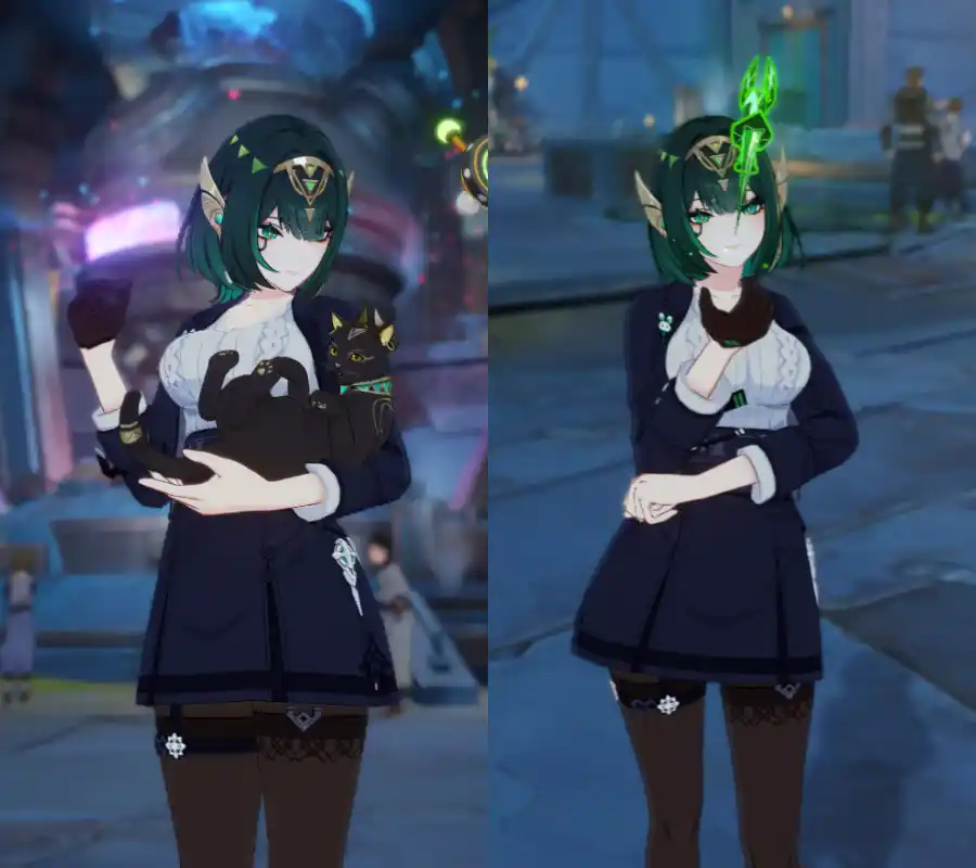 原神 ネフェル Nefer Office lady costume Mod mod