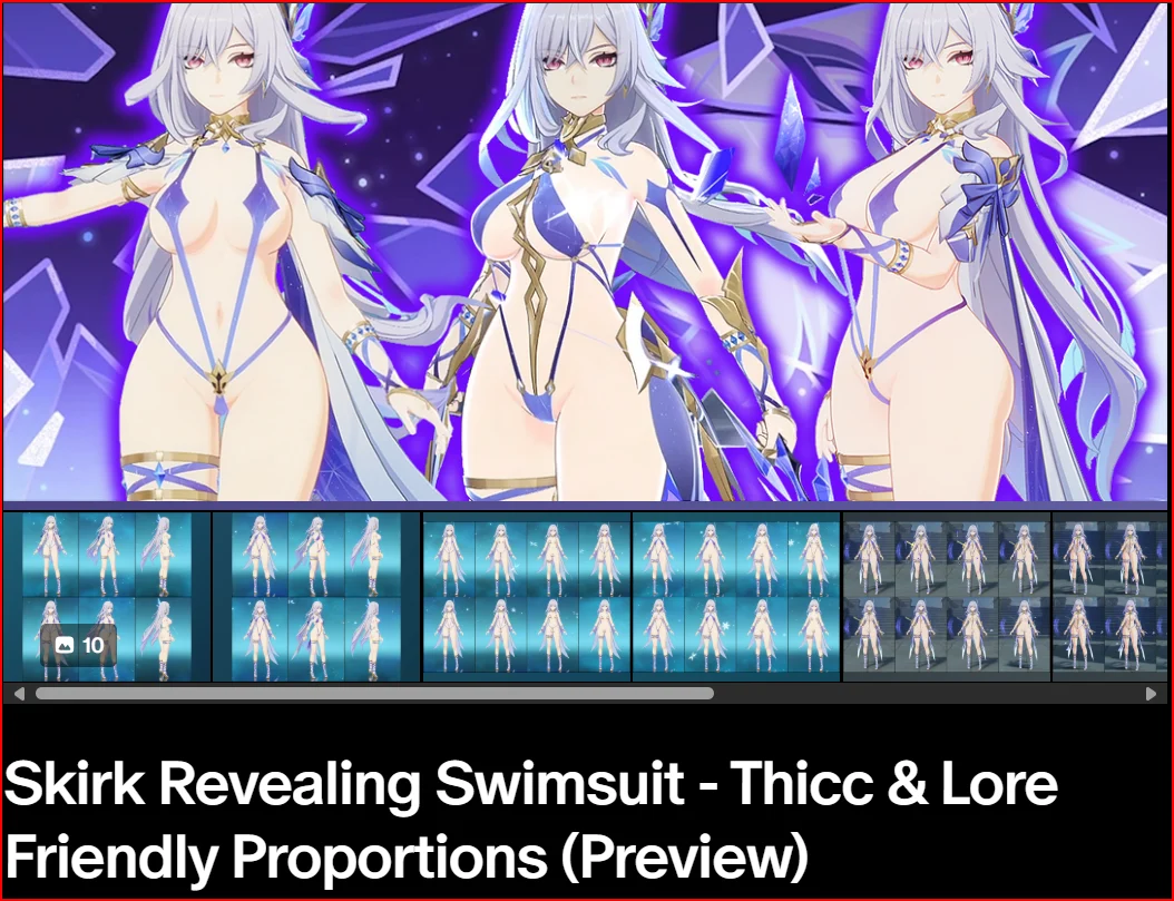 原神 スカーク SkirkRevealingSwimsuit.zip mod