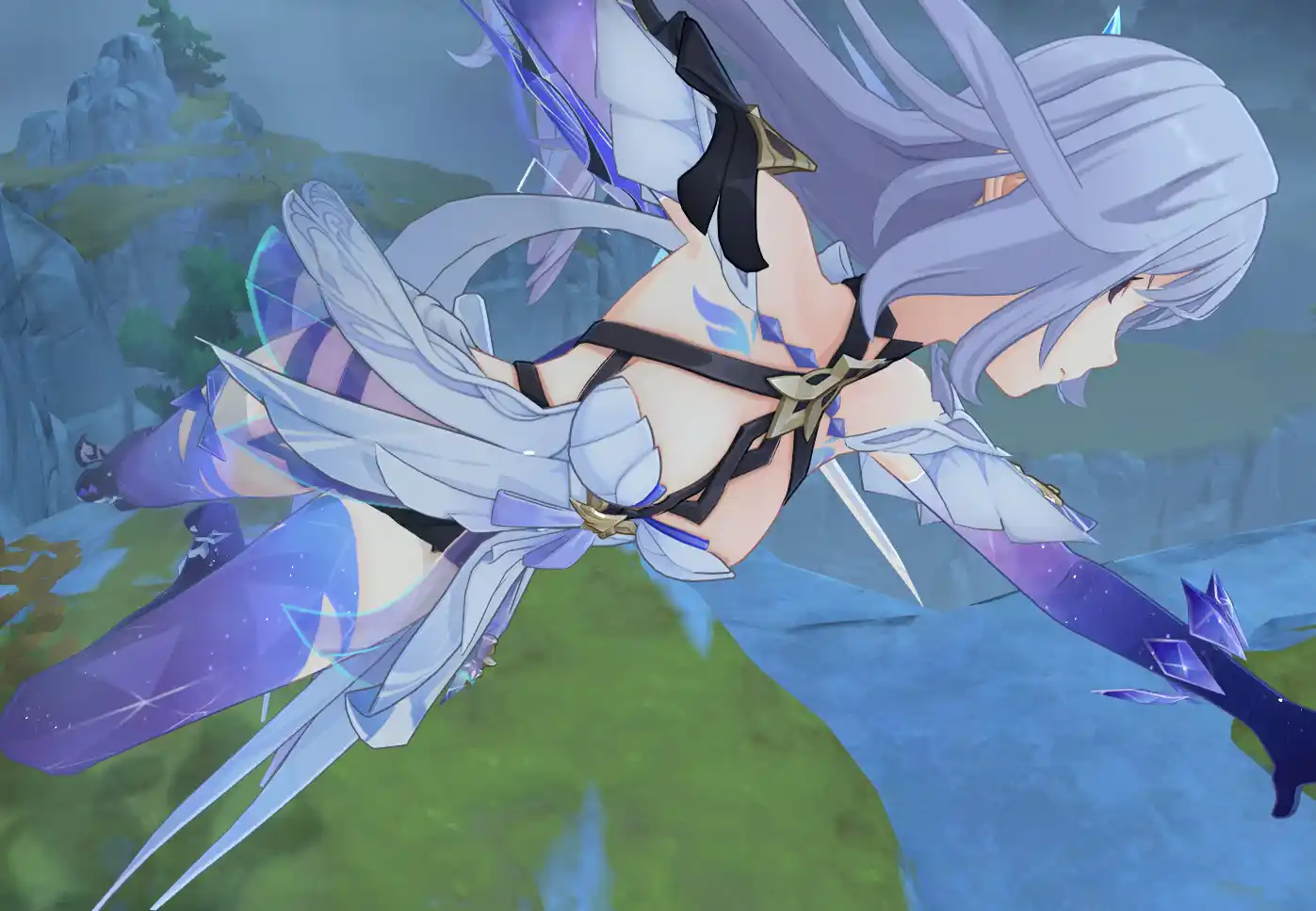 原神 スカーク Skirk Skirt Transparency mod