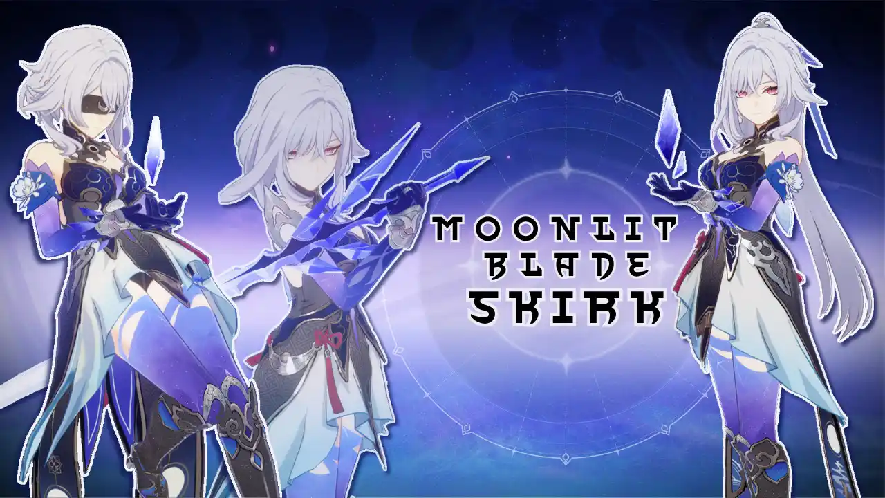 原神 スカーク Skirk Moonlit Blade (12 Hairs + More)! mod
