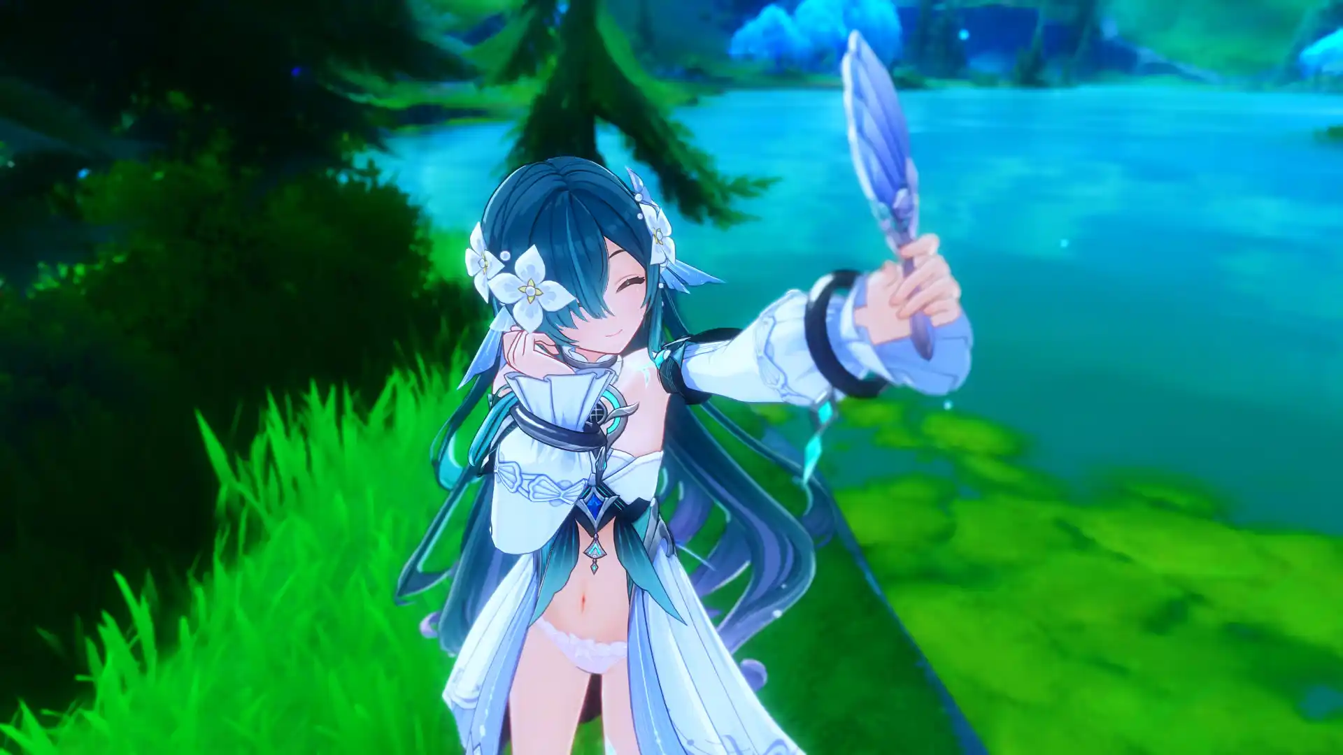 原神 ヴォジャニーツァ Vodyanitsa BellyButton and Panty Mod mod