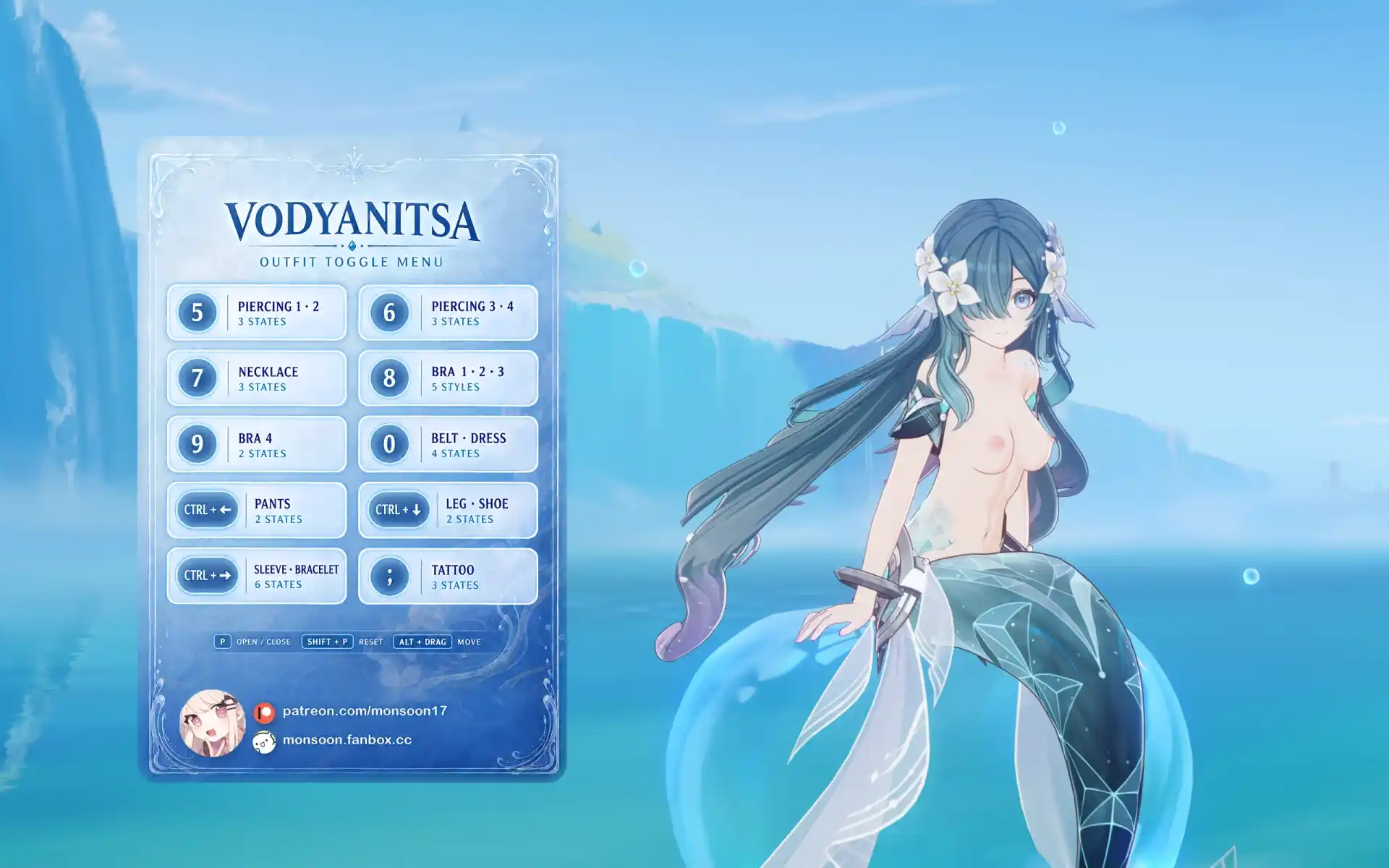 原神 ヴォジャニーツァ monsoon-VodyanitsaModToggle.zip mod