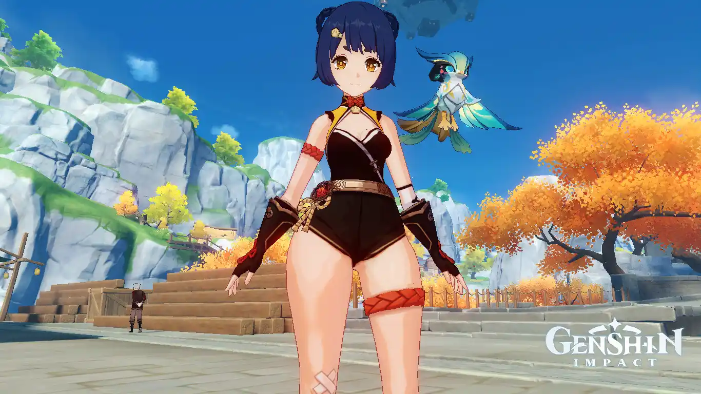原神 香菱(シャンリン) Xiangling Thicc + Neckline mod