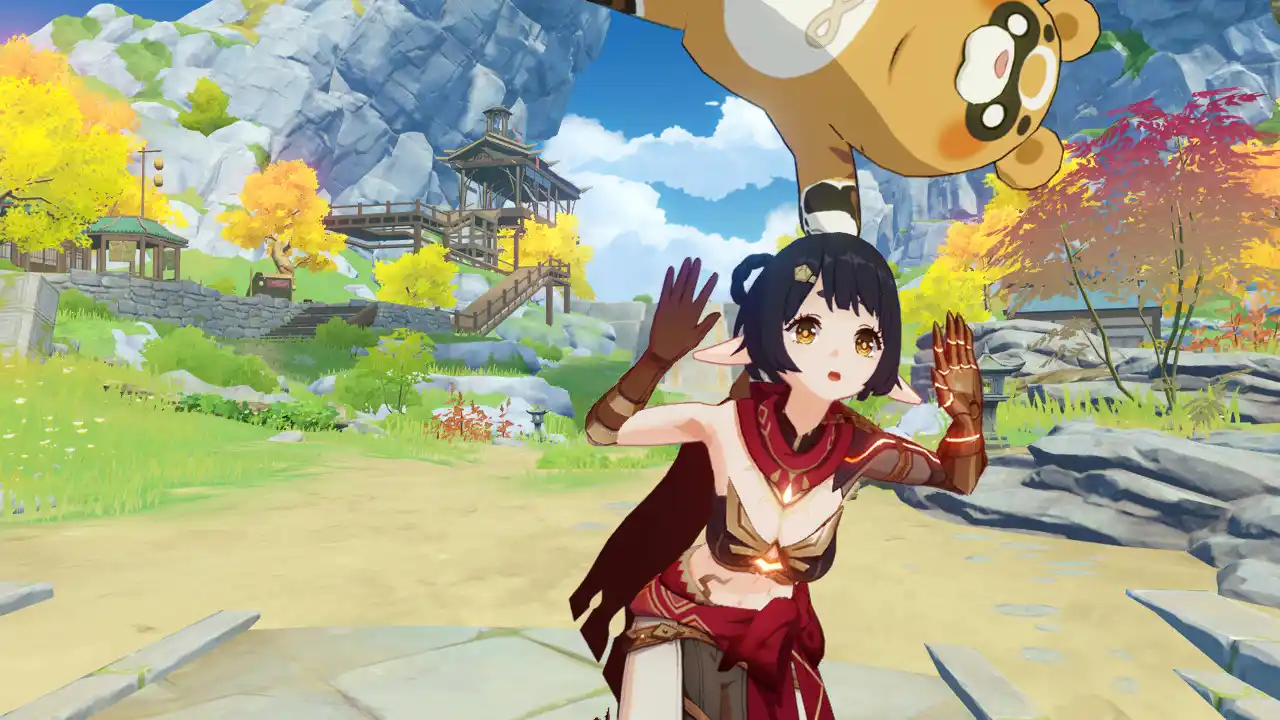 原神 香菱(シャンリン) Xiangling ascended Galehunter outfit mod