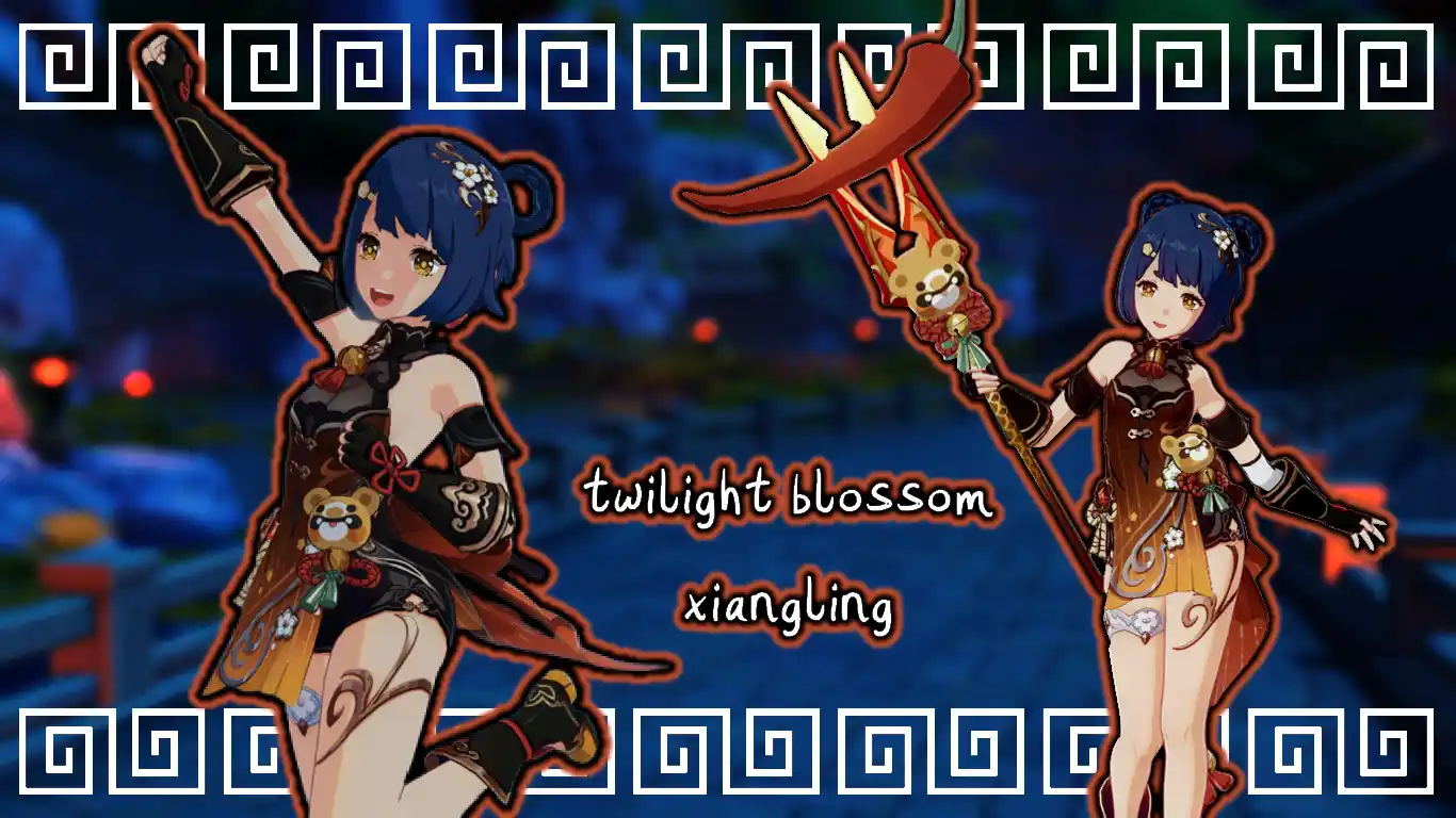 原神 香菱(シャンリン) twilight blossom xiangling + weapon mod