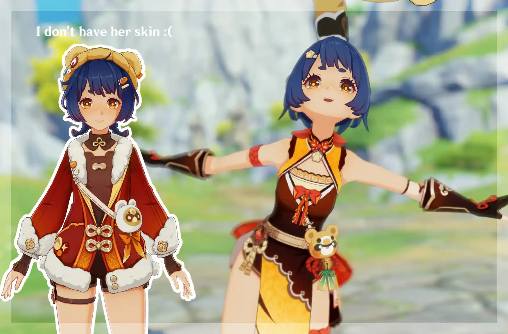 原神 香菱(シャンリン) More Saturated Xiangling & Skin mod