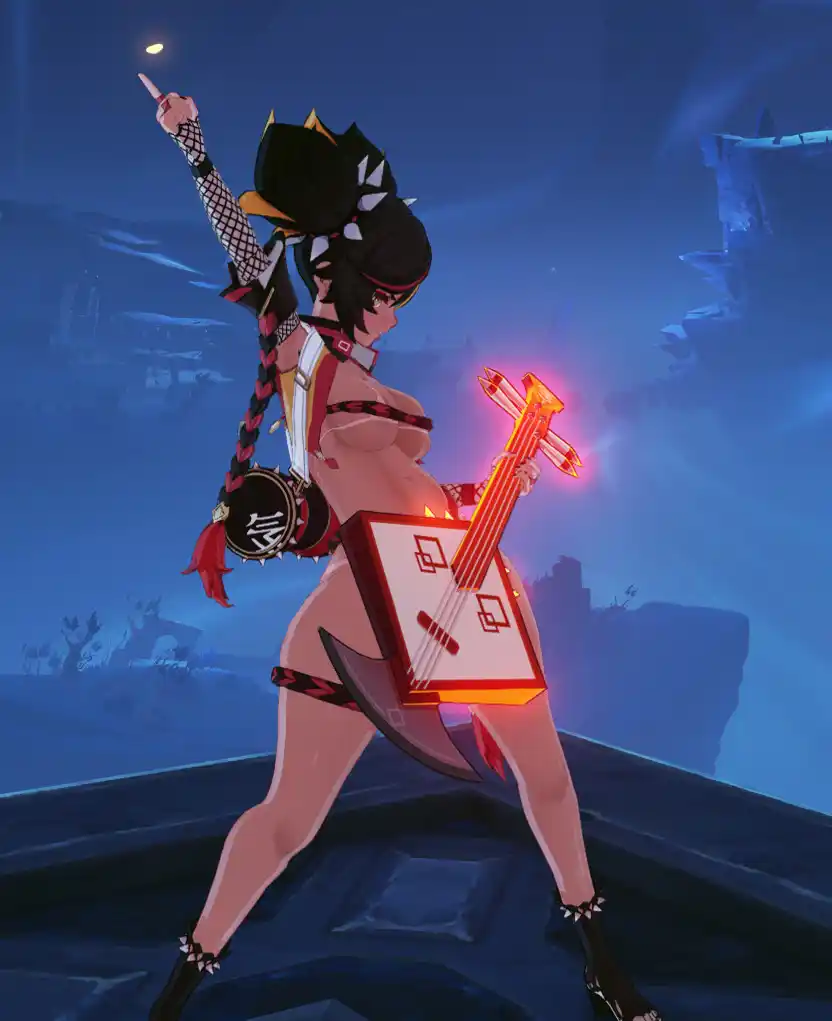 原神 辛炎(シンエン) Shortstacks - Burnin Passion Xinyan - Tan-Lines mod