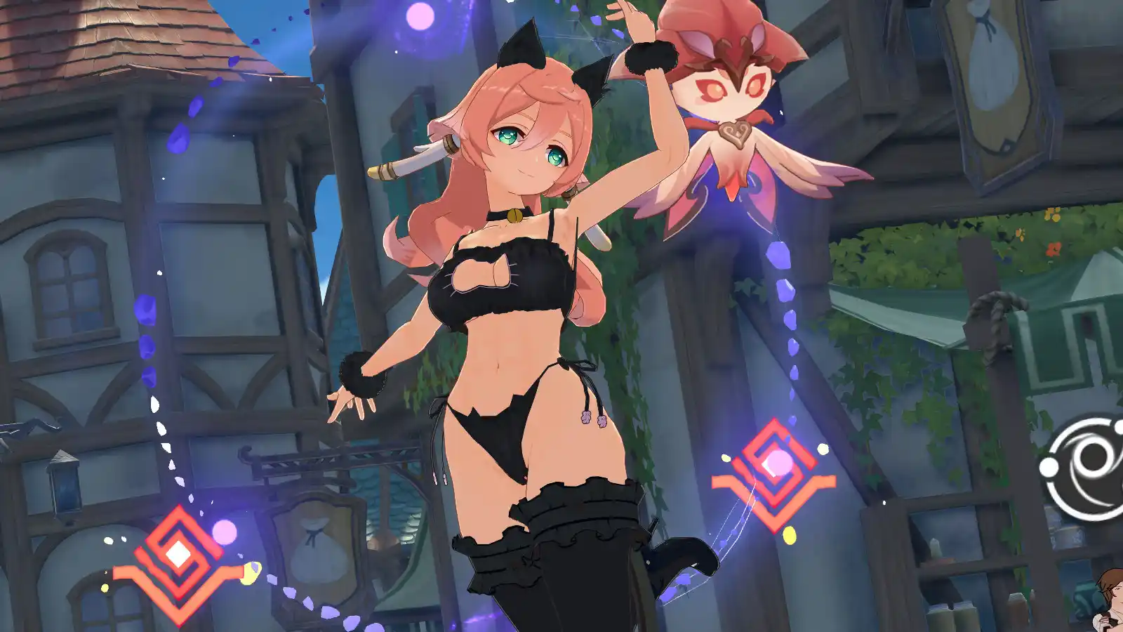原神 煙緋（えんひ） [Yanfei]Cat lingerie mod