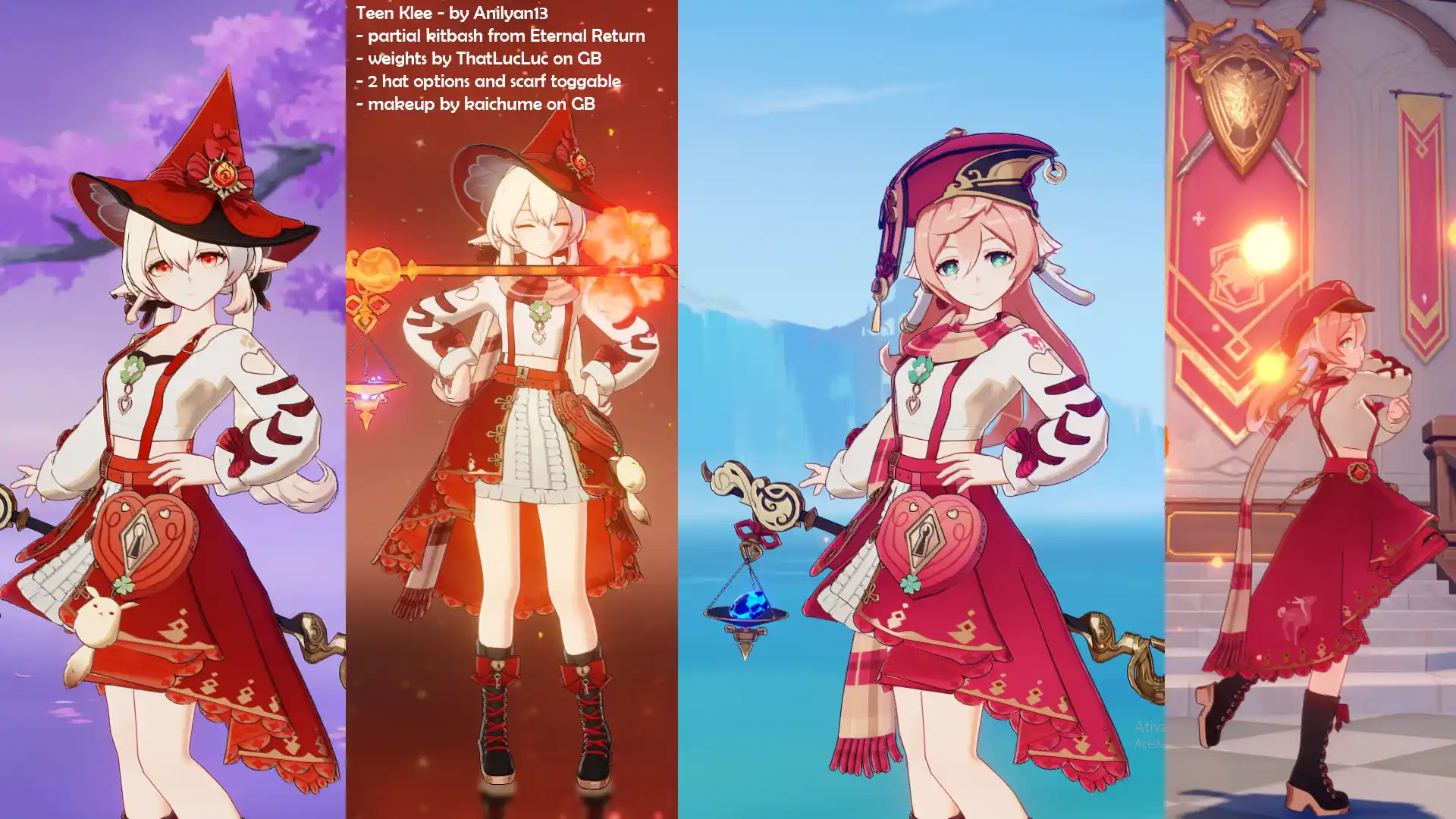 原神 煙緋（えんひ） Teen Klee + Mondstadt Yanfei version mod