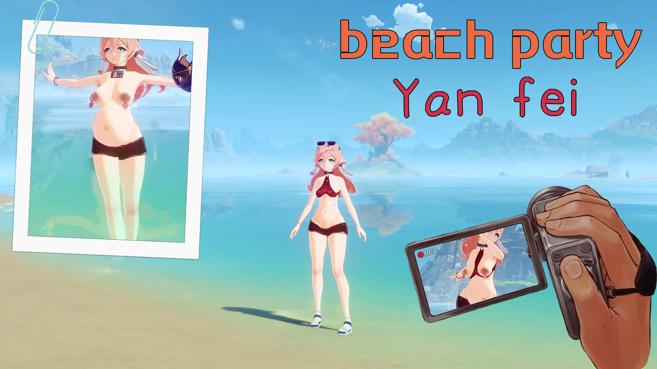 原神 煙緋（えんひ） Beach party Yanfei mod