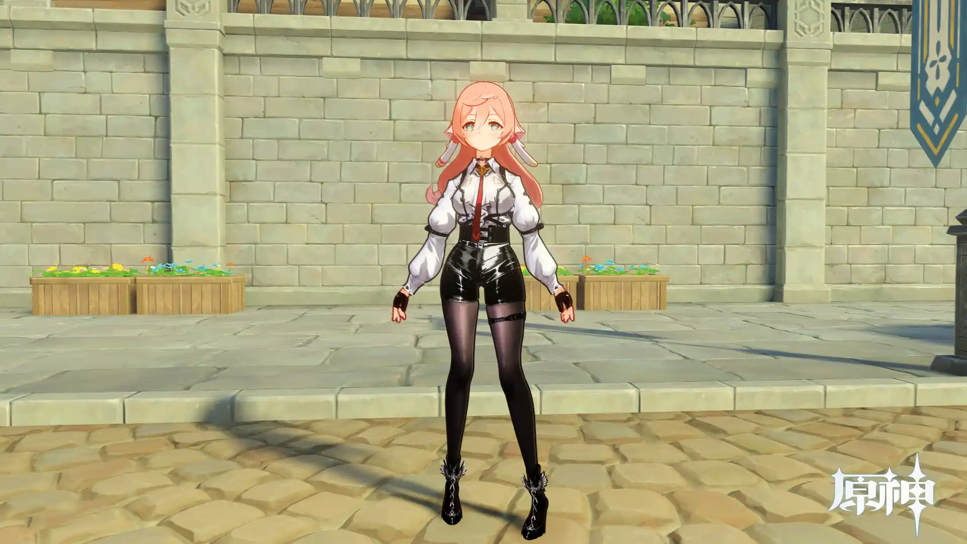 原神 煙緋（えんひ） Yan Fei dressed Kafka's outfit mod