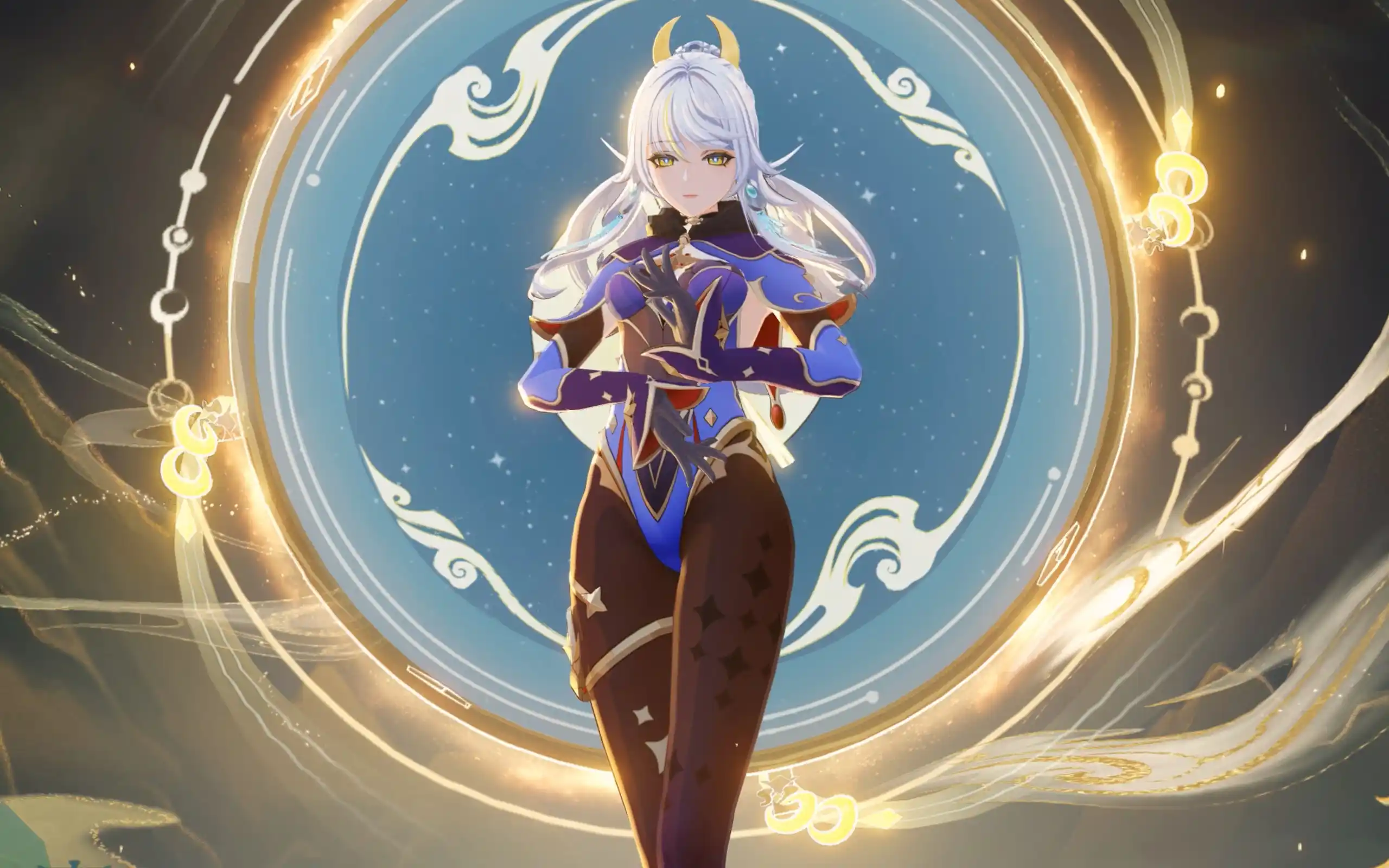 原神 兹白 Zibai mona outfit mod