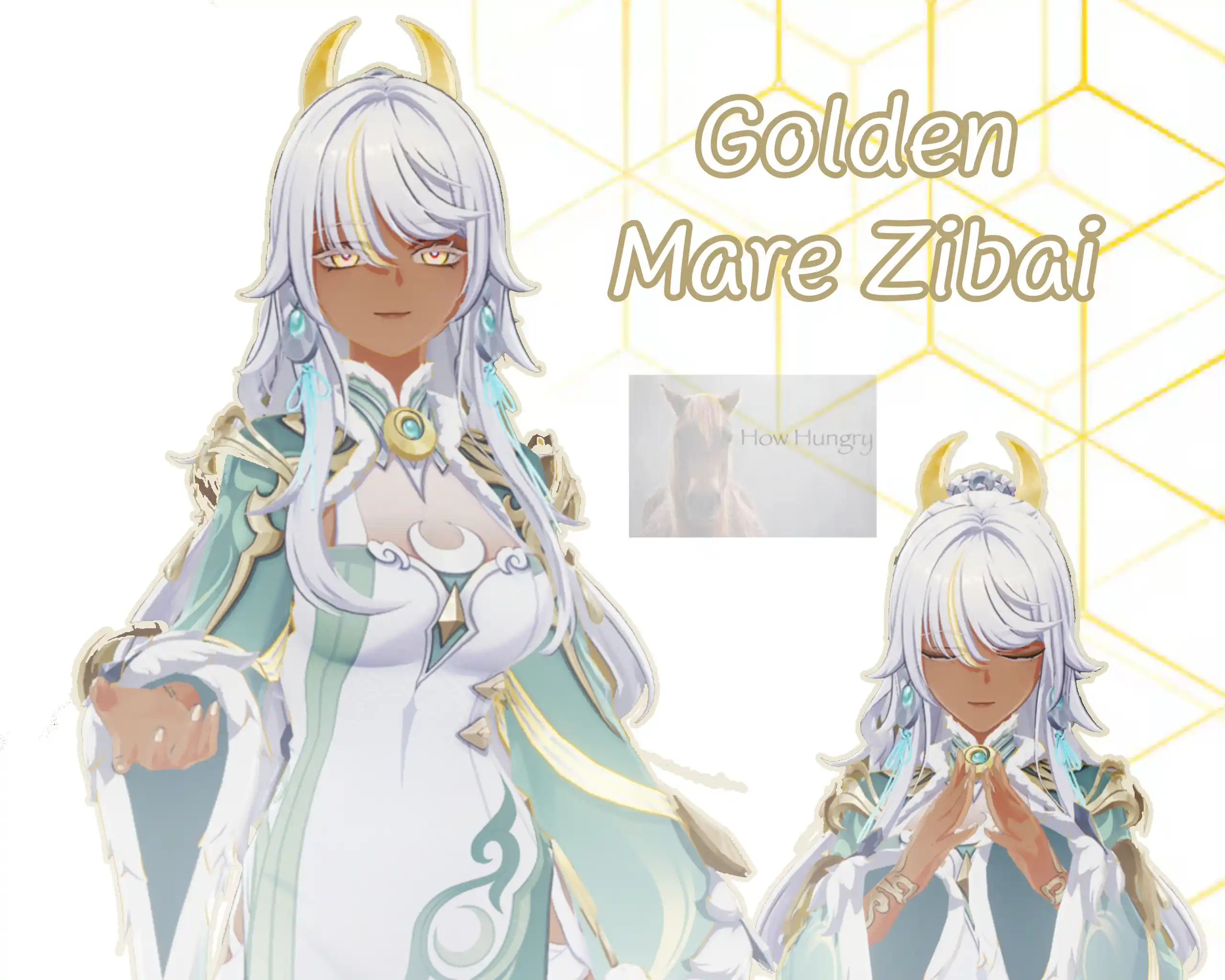 原神 兹白 Golden Mare Zibai mod