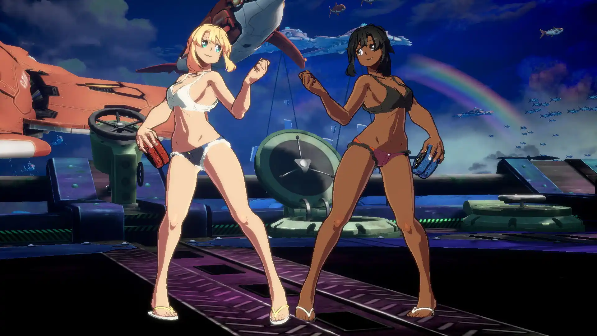 ギルティギアストライヴ ブリジット Micro Shorts + Crop Top Bridget mod