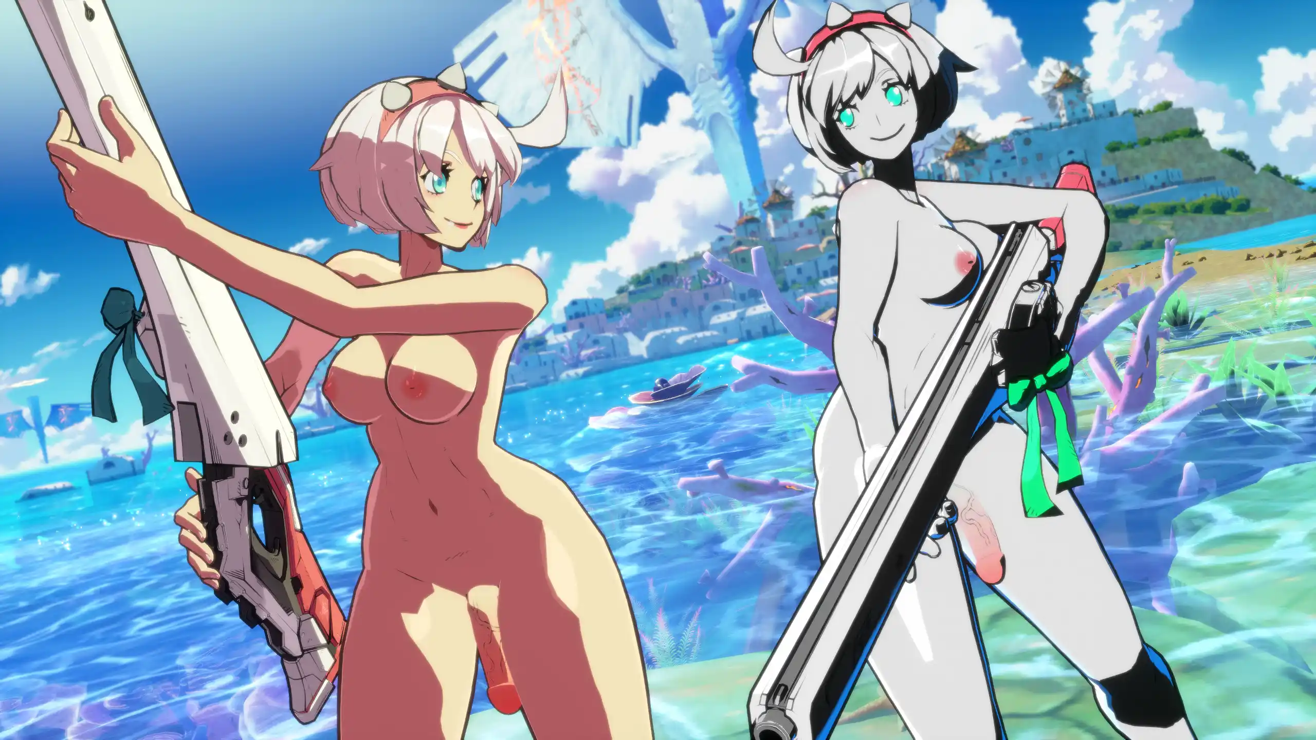 ギルティギアストライヴ エルフェルト Nude Futa Elphelt mod