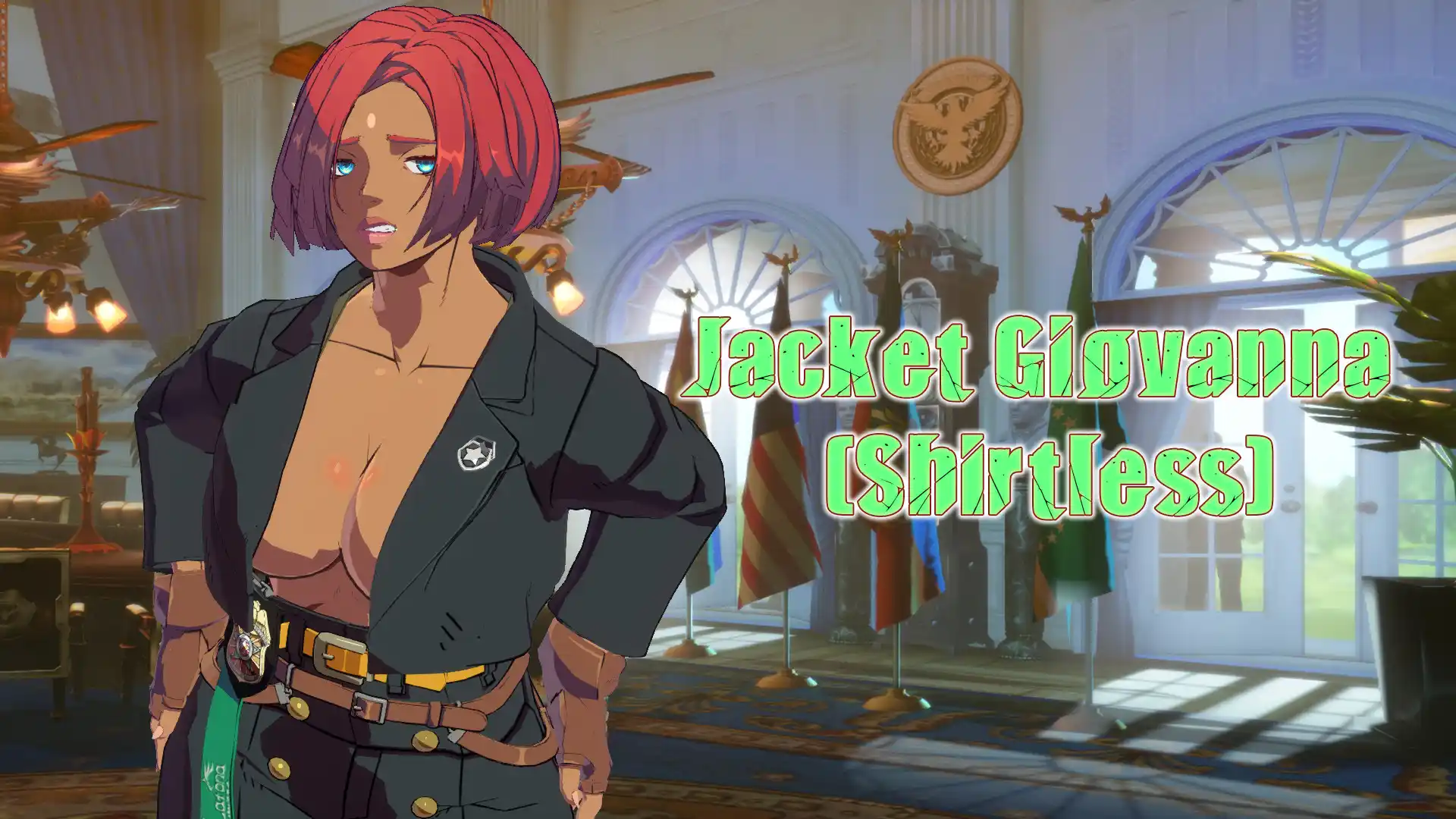 ギルティギアストライヴ ジオヴァーナ Jacket Giovanna (Shirtless) mod