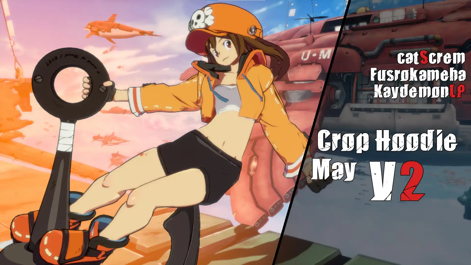 ギルティギアストライヴ メイ Cropped Hoodie May -V2- mod