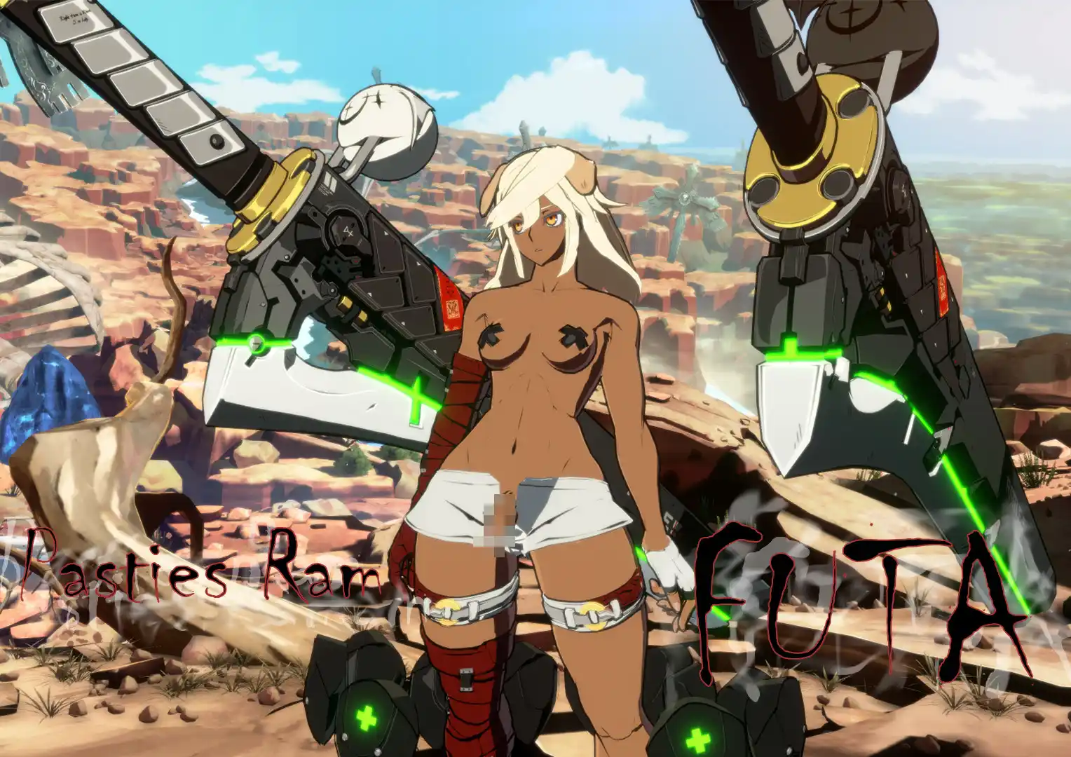 ギルティギアストライヴ ラムレザル Pasties Ram Futa mod