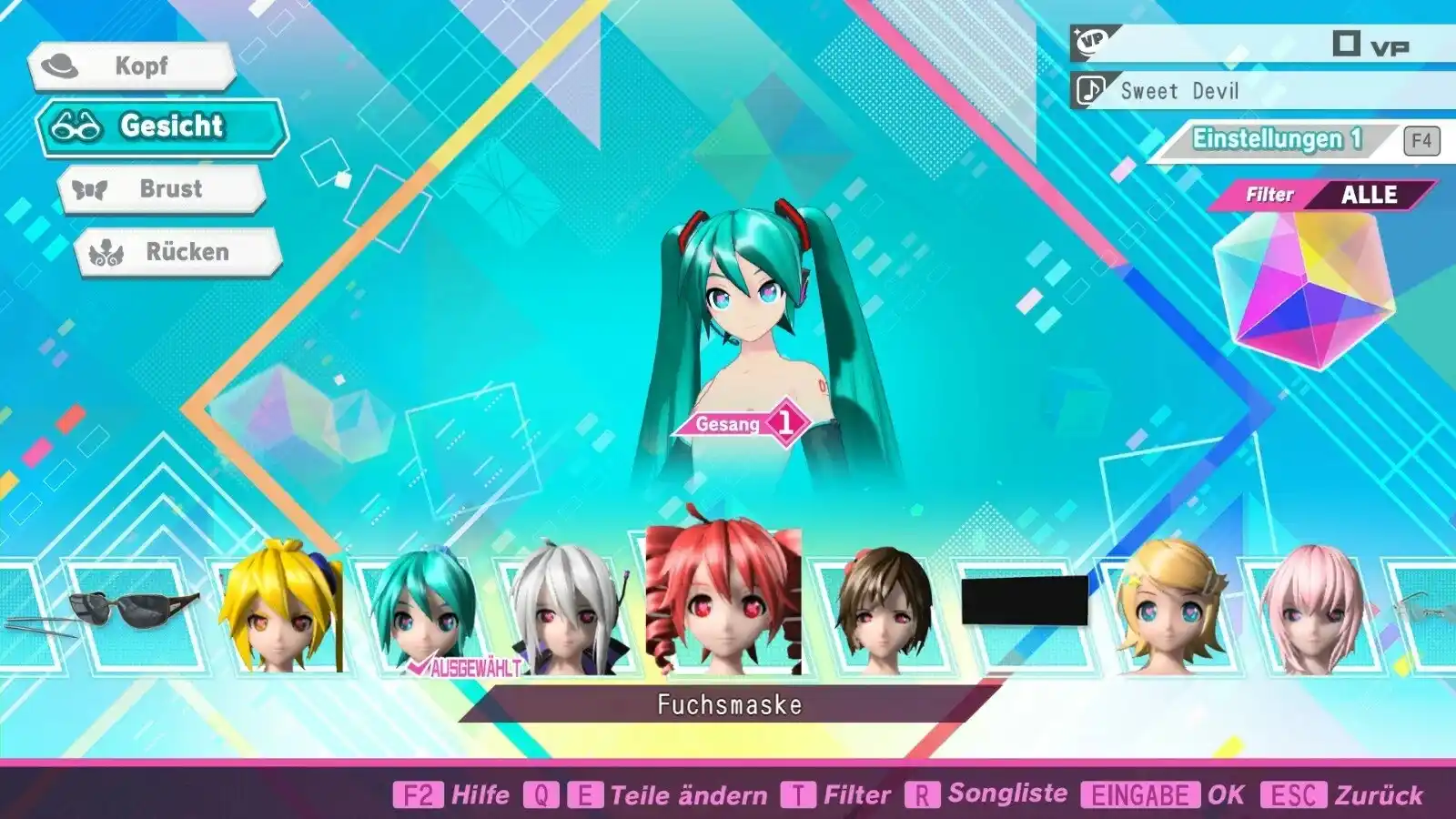 初音ミク Project DIVA MEGA39's+ Heart Eyes Accessories mod