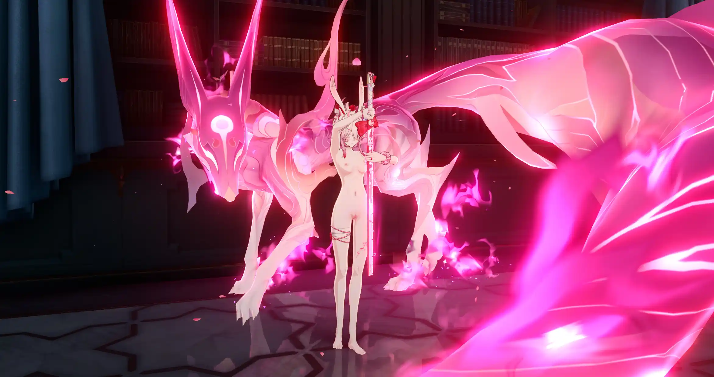 緋英 Evanescia Lunar Blossoming nude preversion mod