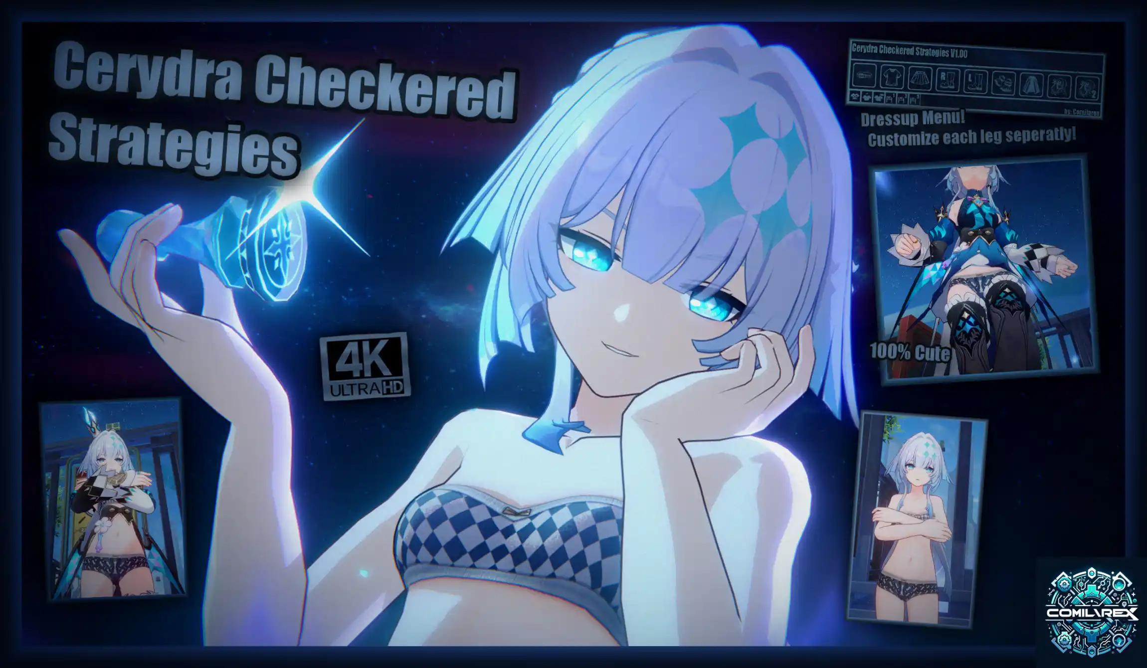 崩壊スターレイル ケリュドラ mod Cerydra Checkered Strategies 4K + Dressup