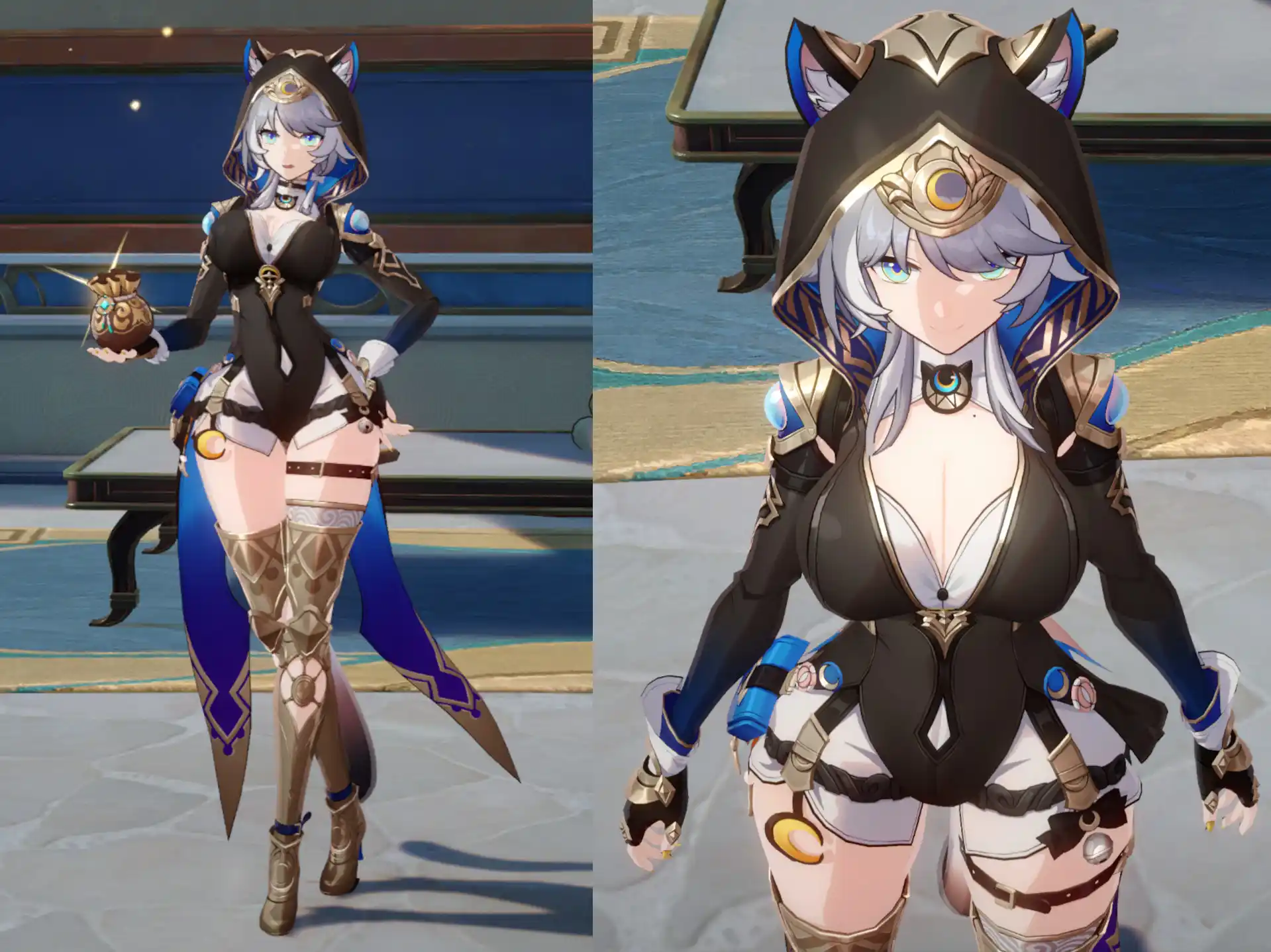 崩壊スターレイル サフェル mod SFW Cipher Big Boobs Thick Thighs