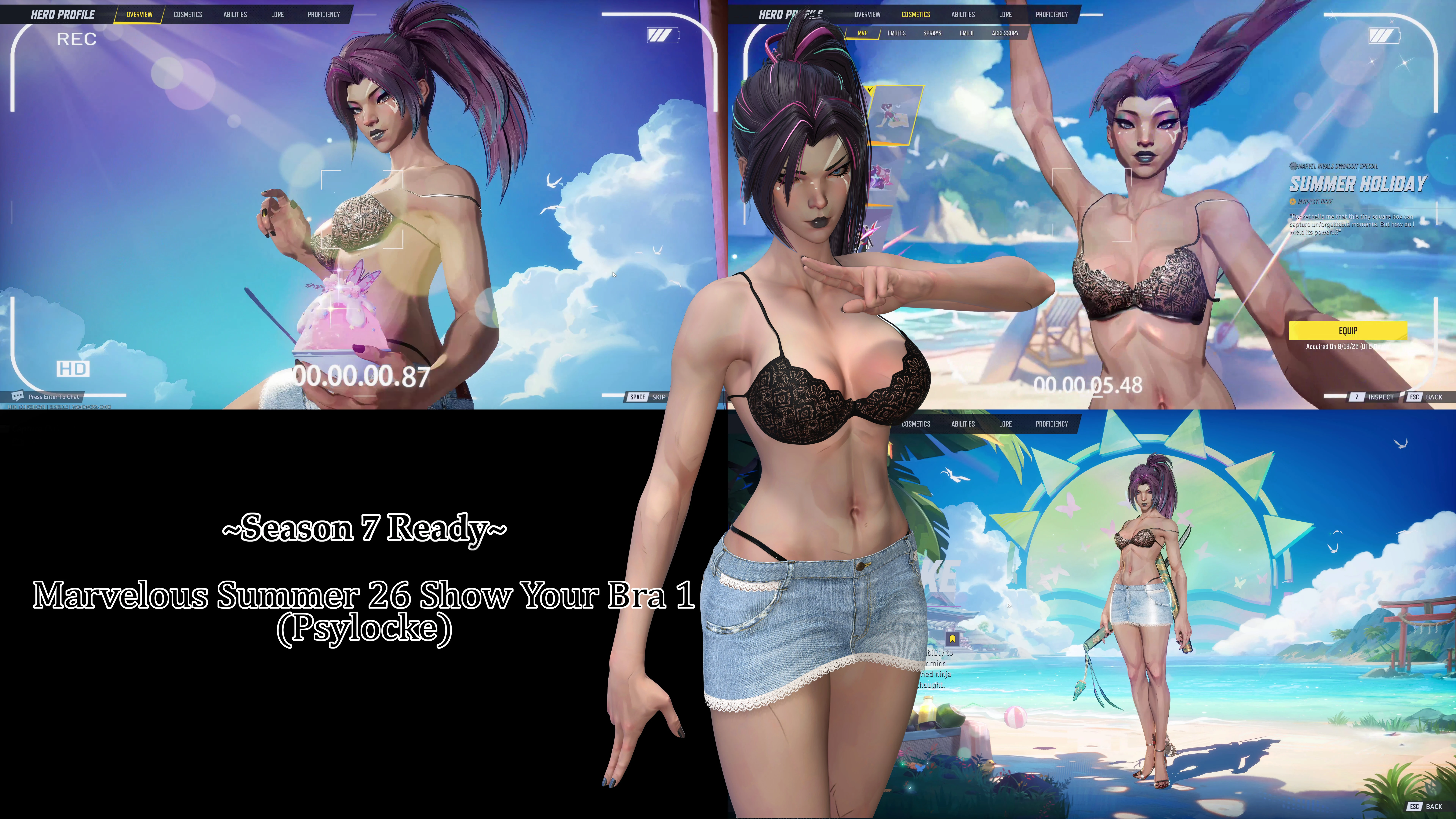 マーベルライバルズ Marvelous Summer 26 Show Your Bra 1 (Psylocke) mod