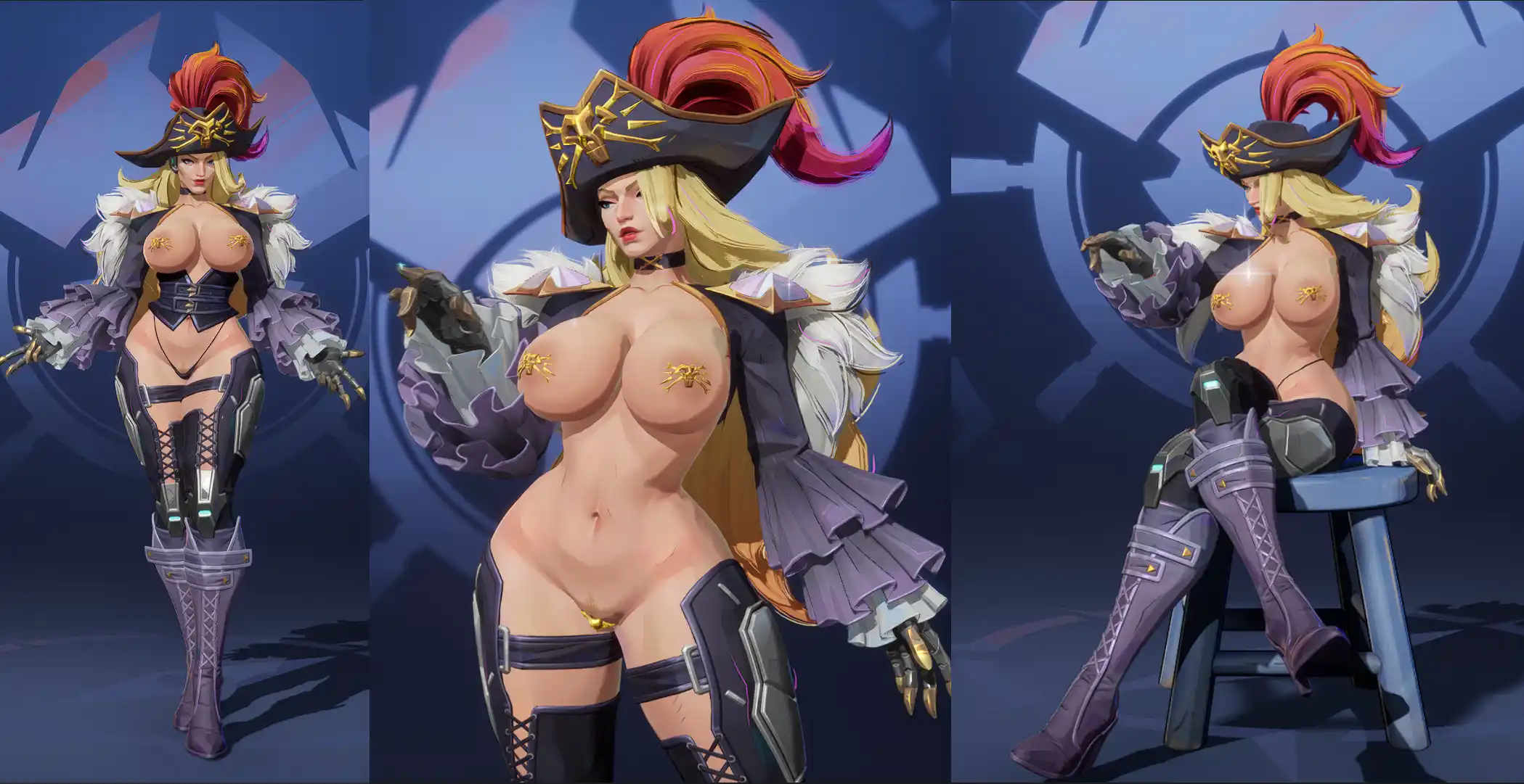 マーベルライバルズ Body Reshape Emma Black Queen of the Marauders mod