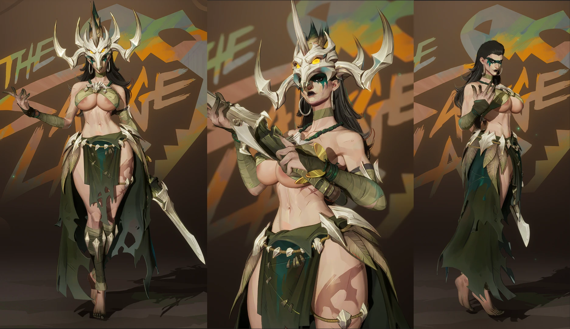 マーベルライバルズ Body Reshape Hela Savage Monarch mod