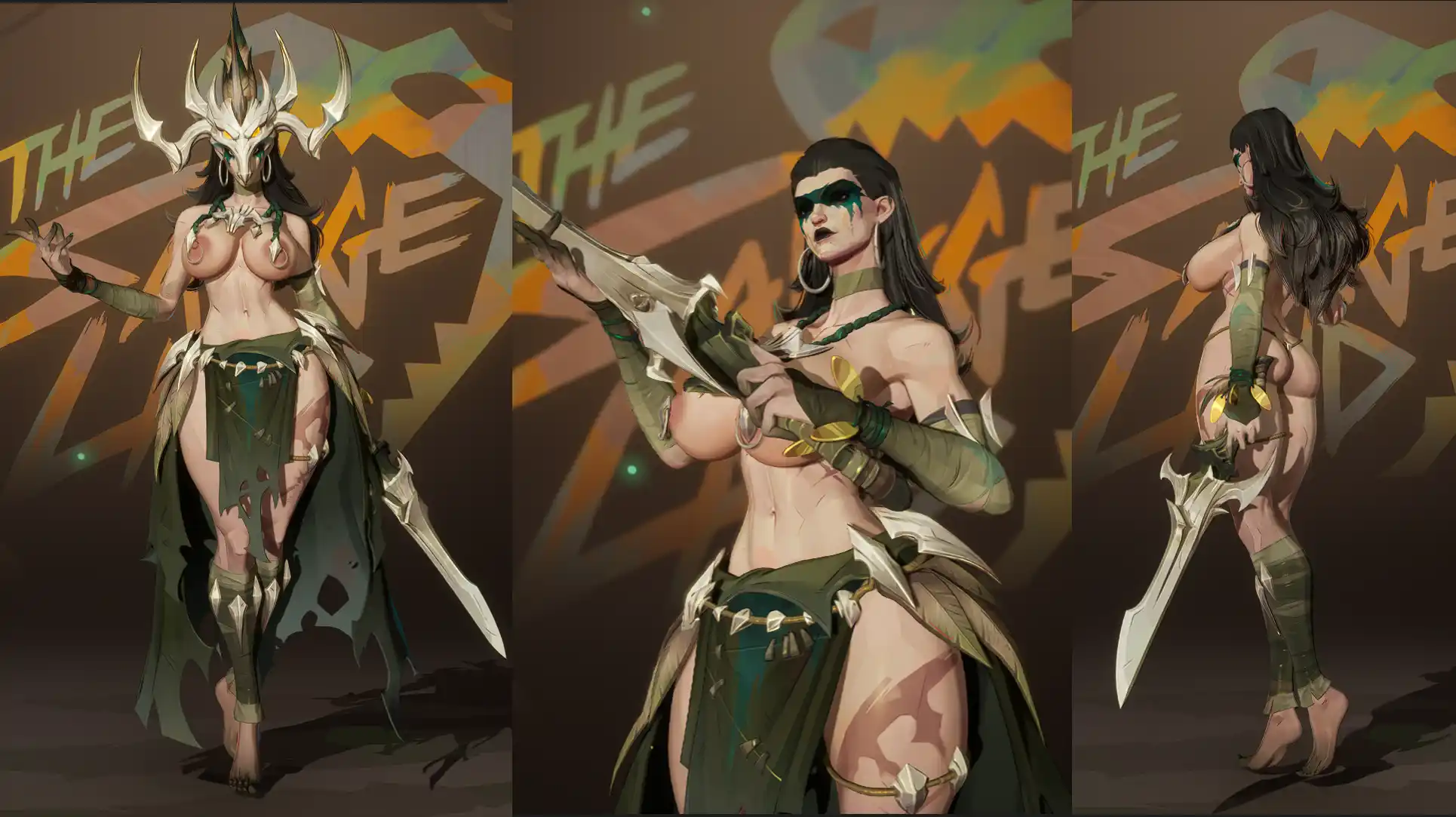 マーベルライバルズ Body Reshape Hela Savage Monarch mod