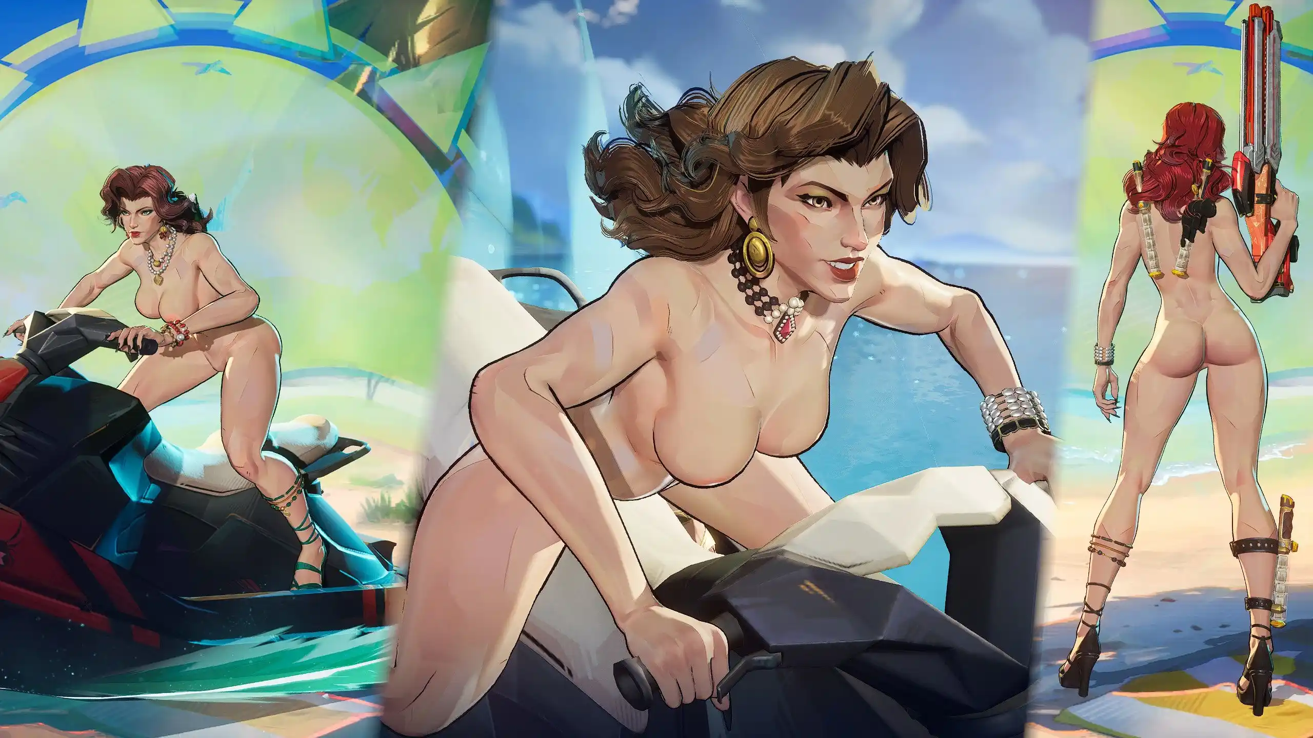 マーベルライバルズ Thicc Black Widow (Aquatic Assassin) mod
