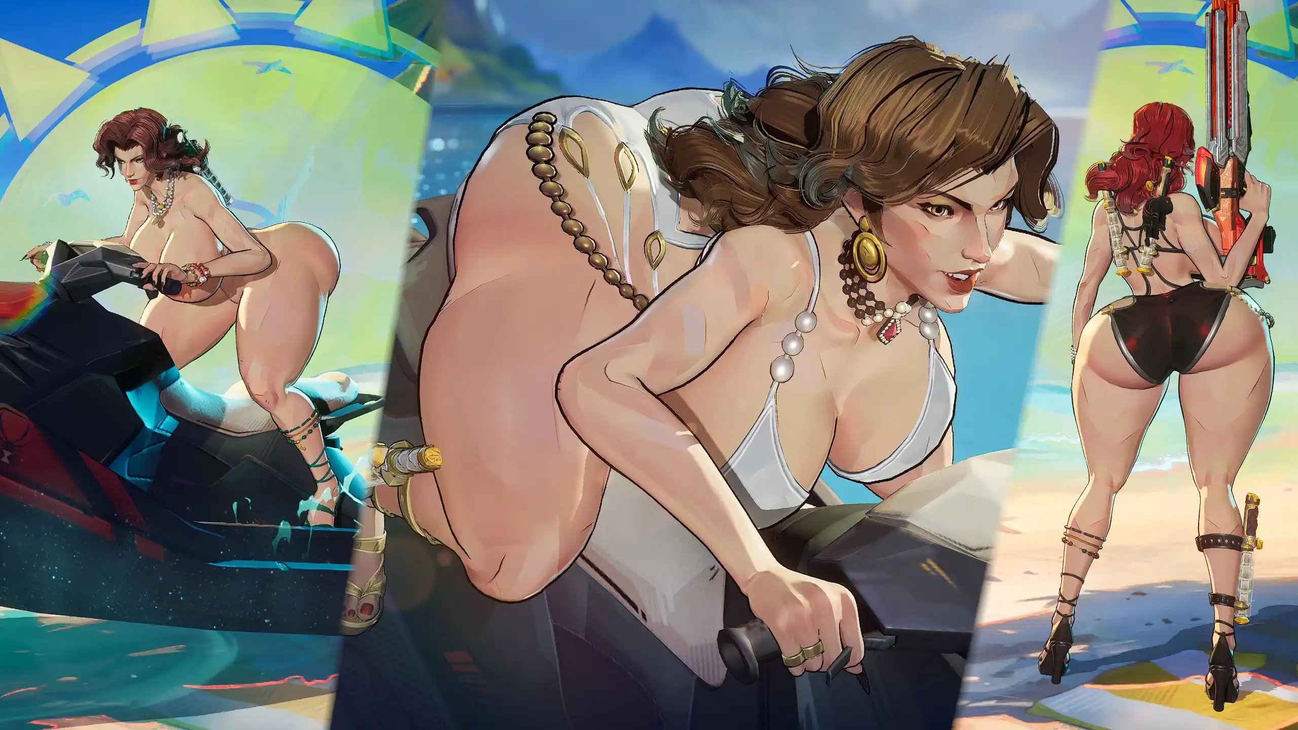 マーベルライバルズ Thicc Black Widow (Aquatic Assassin) mod