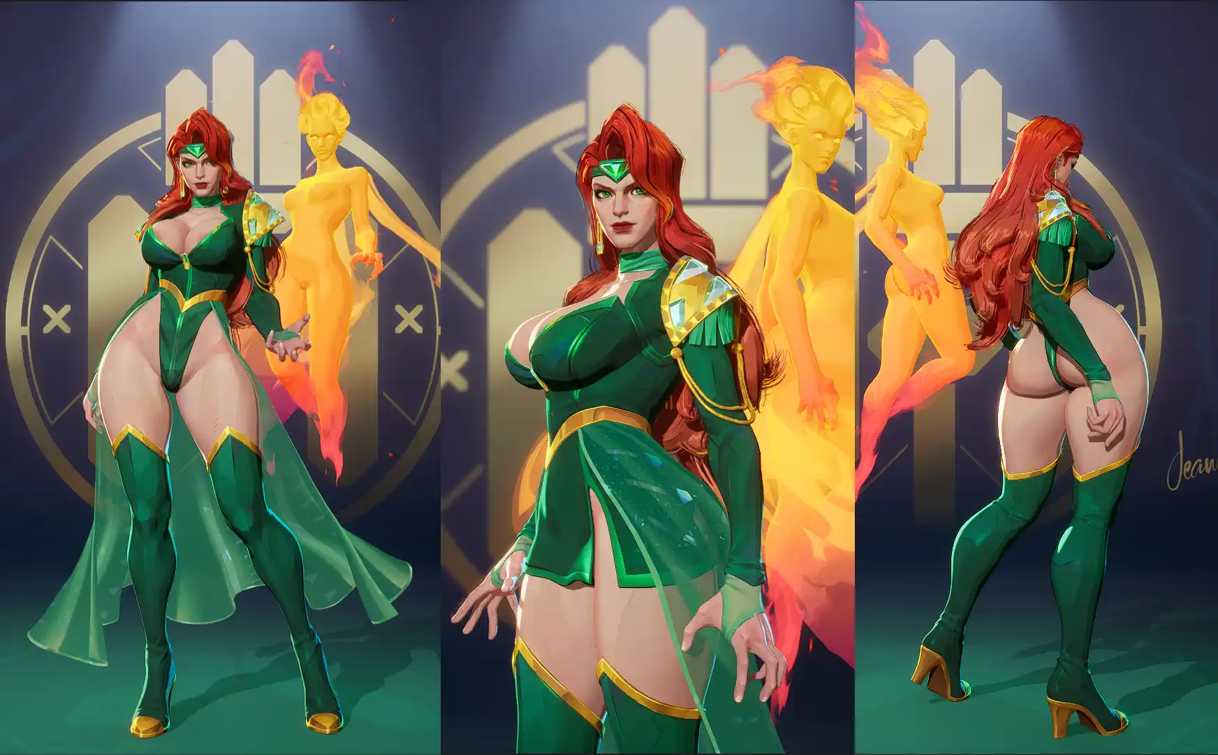 マーベルライバルズ Body Reshape Phoenix Viridian Vogue mod