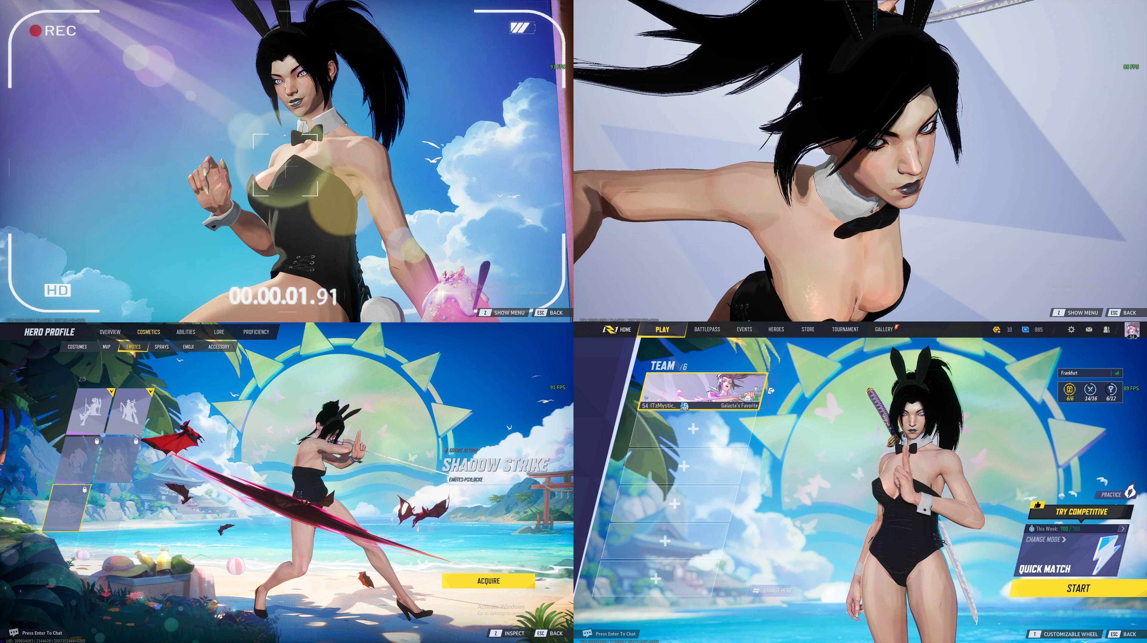 マーベルライバルズ Psylocke Bunny Suit mod
