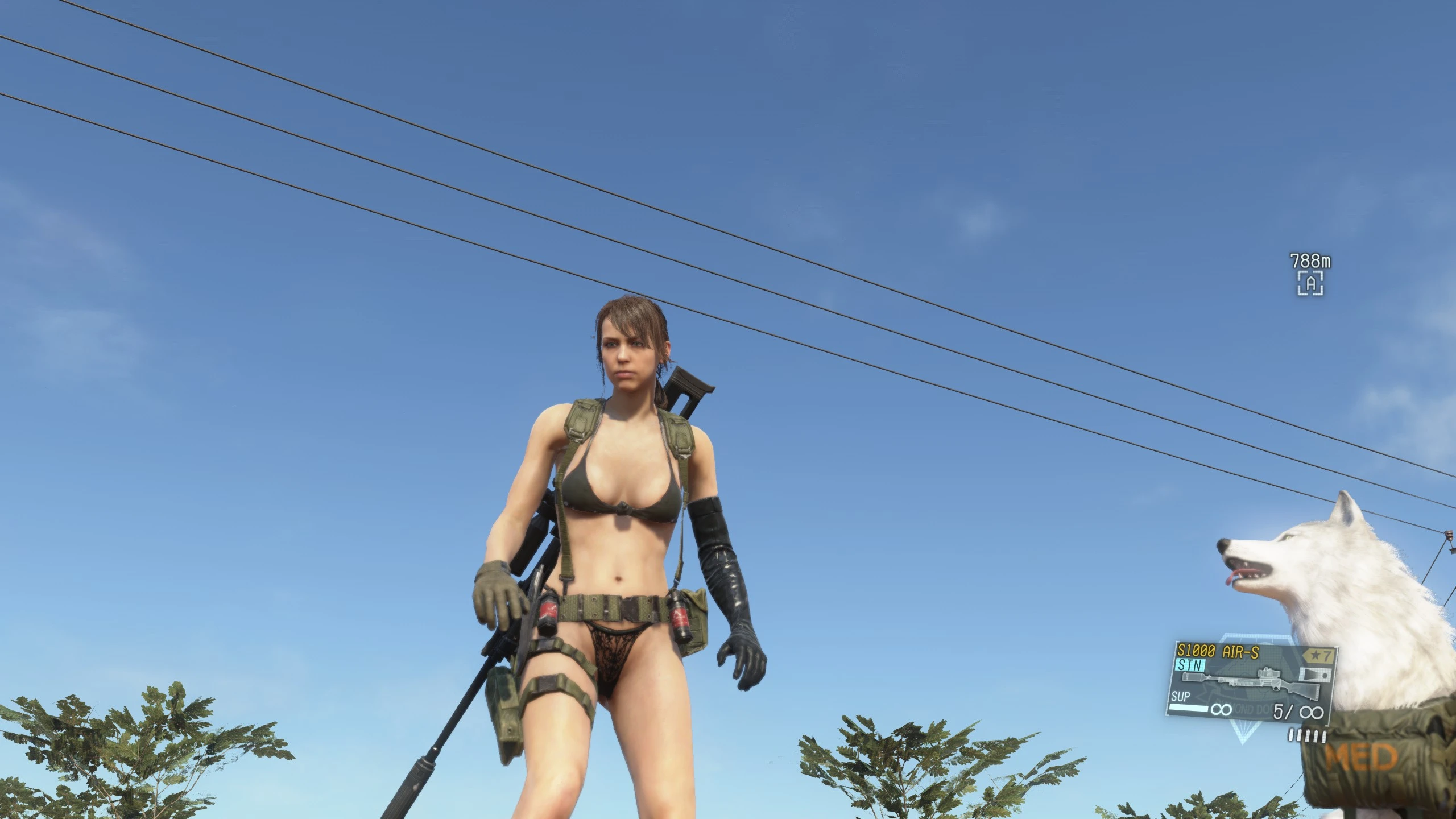 メタルギアソリッドV ファントムペイン Quiet without stocking mod