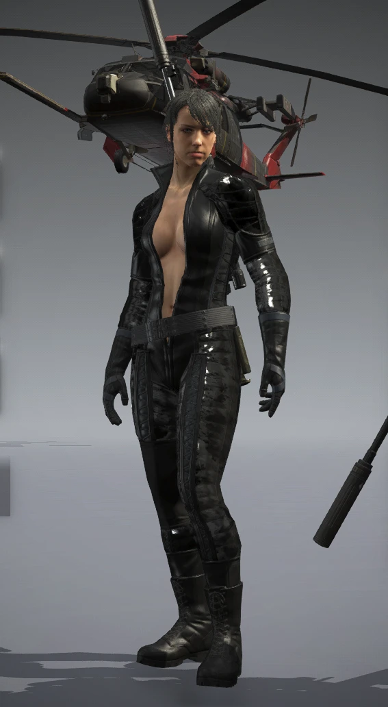 メタルギアソリッドV ファントムペイン Black Boss Suit For Quiet mod