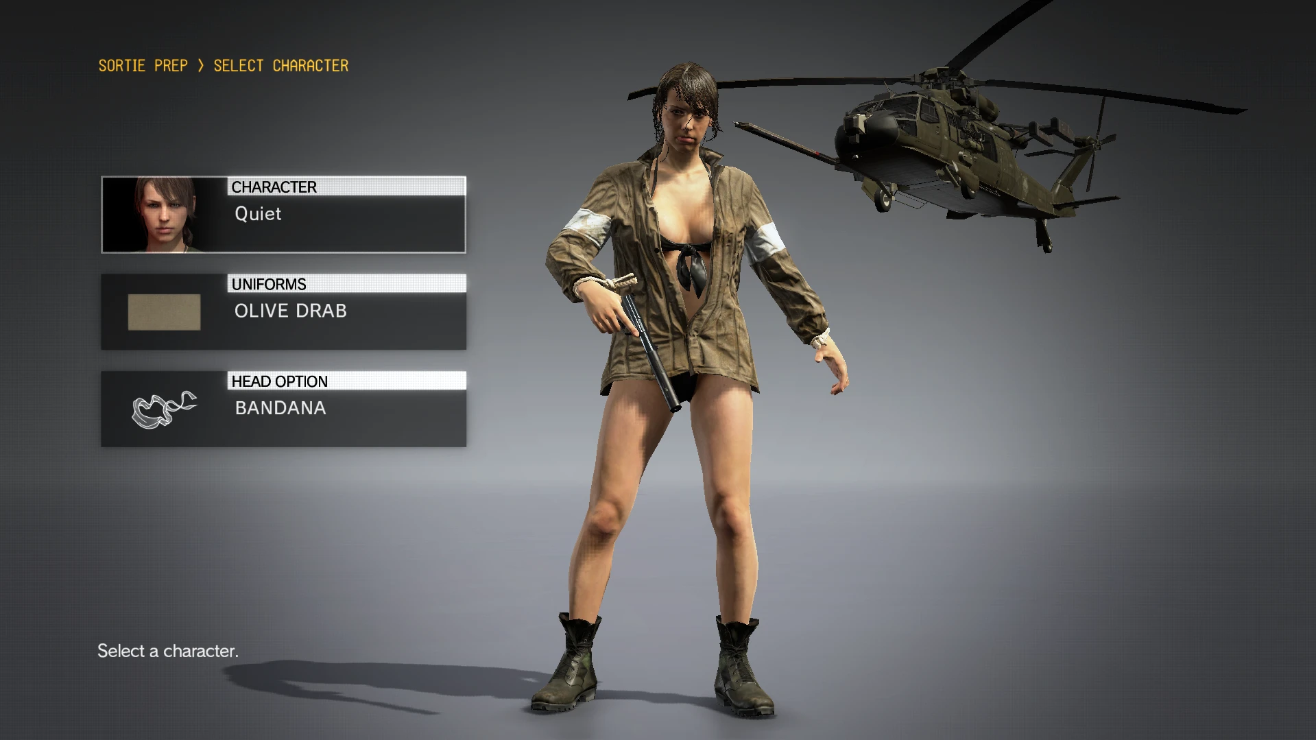 メタルギアソリッドV ファントムペイン Playable Quiet Oufits mod