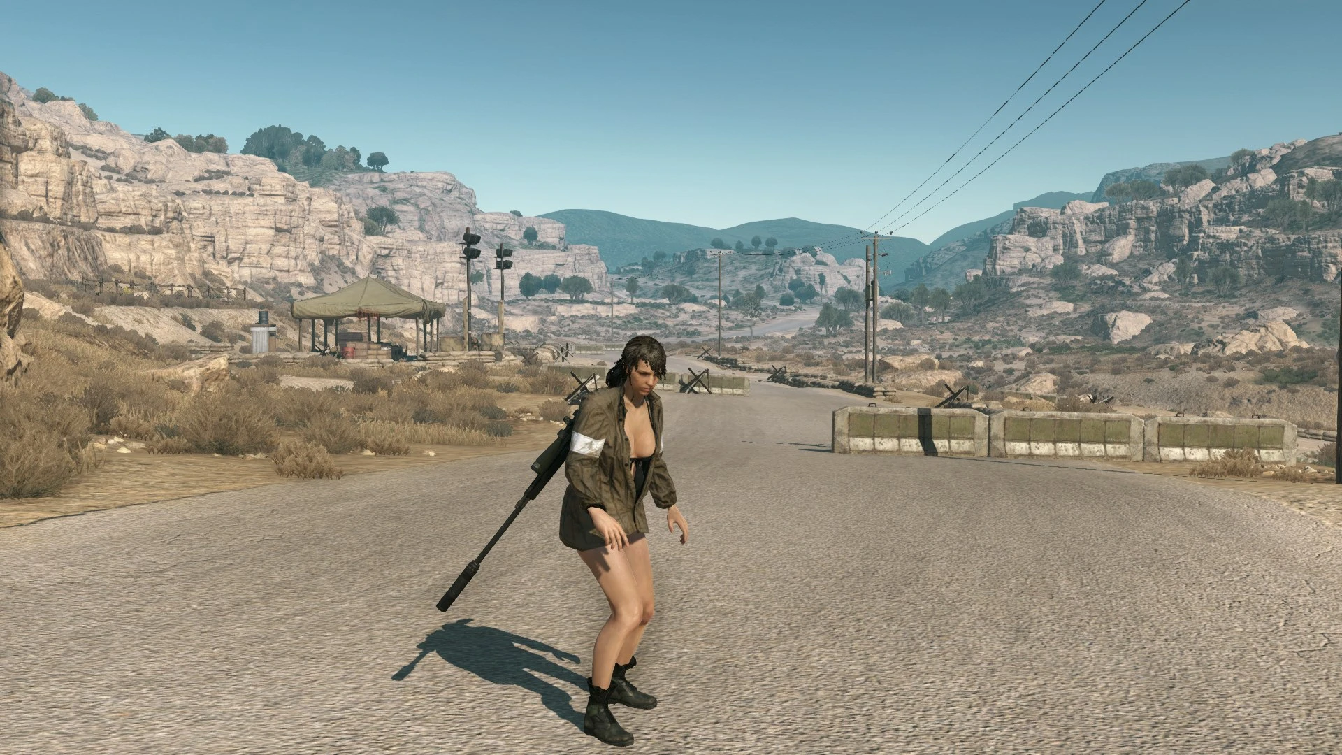 メタルギアソリッドV ファントムペイン Quiet Player Pack v1.6 (Default-MoBase-Prisoner-XOF-Sniper Wolf) mod