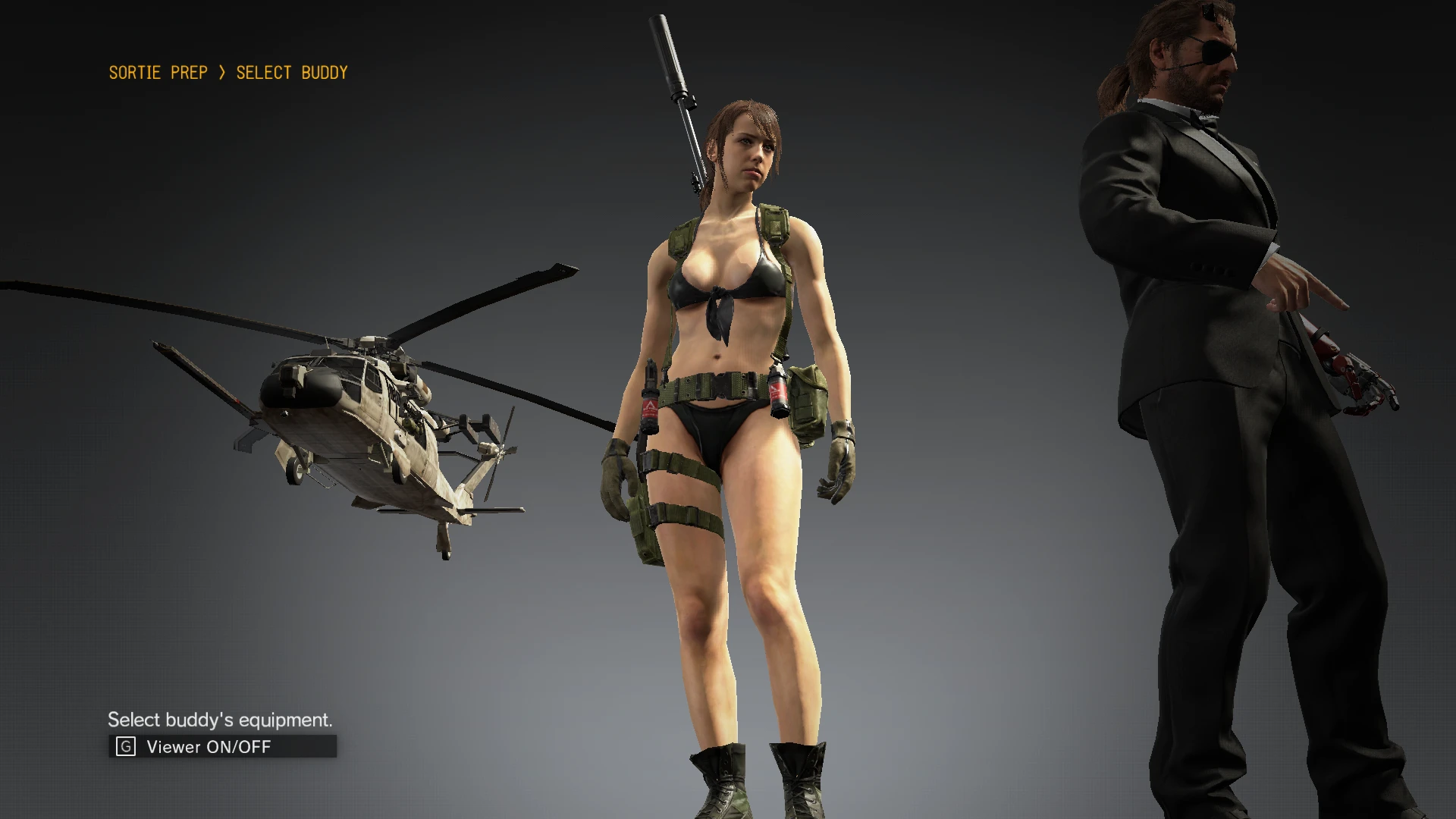 メタルギアソリッドV ファントムペイン Quiet without sleeve and stocking mod