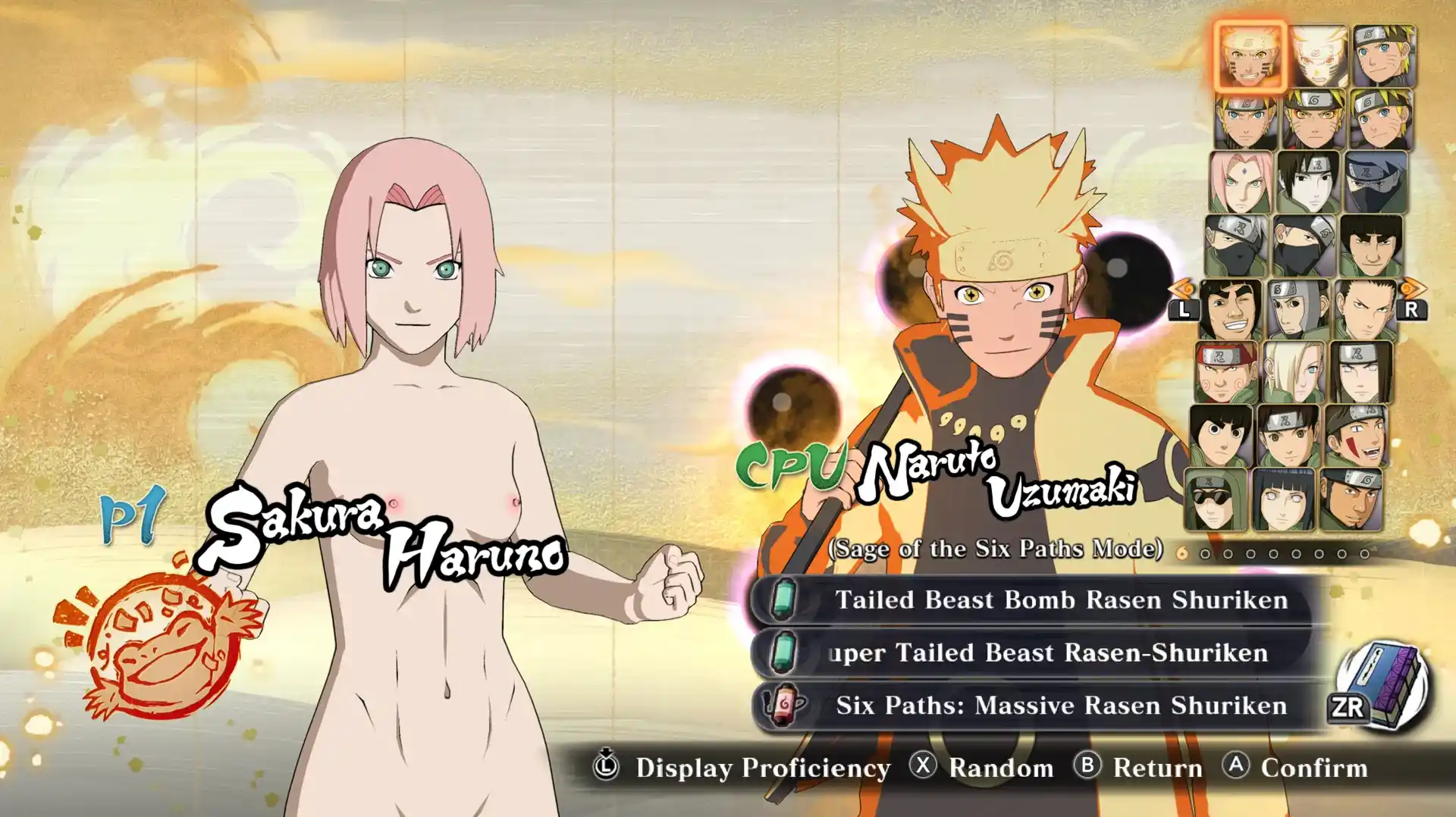 NARUTO-ナルト-疾風伝 ナルティメットストーム4 春野サクラヌード（修正版） mod