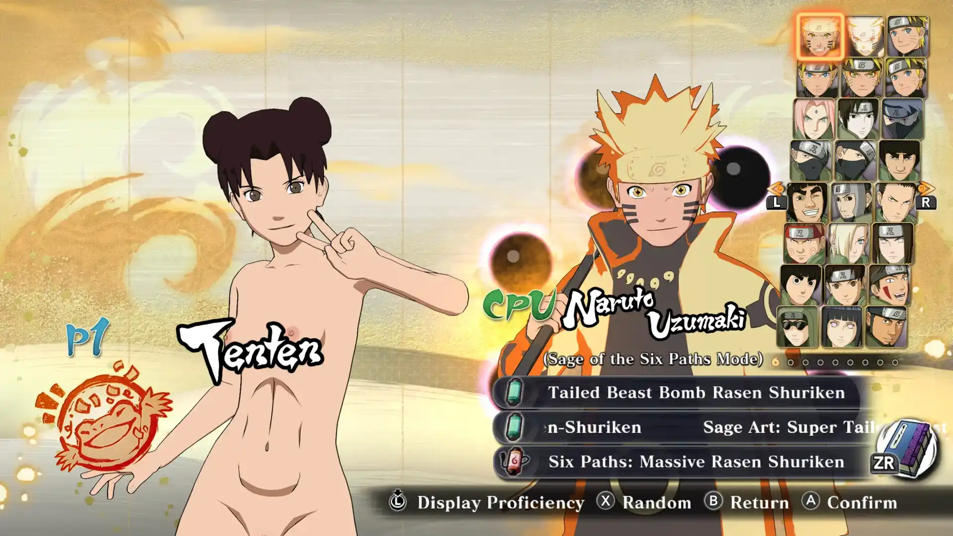 NARUTO-ナルト-疾風伝 ナルティメットストーム4 テンテンヌード（修正版） mod