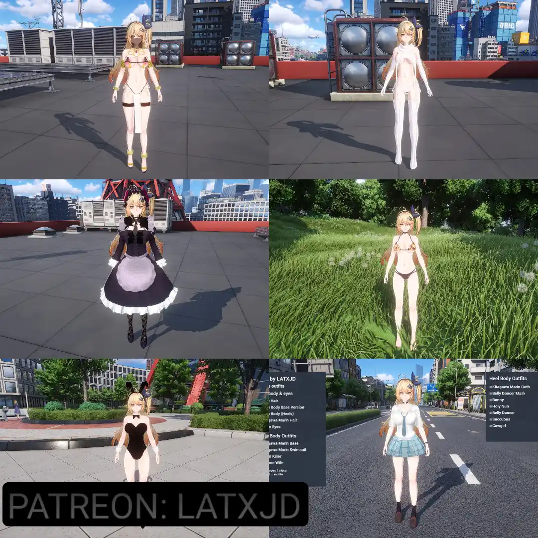 NTE（ネバエバ）明音 Akane Goth Girl Outfit mod